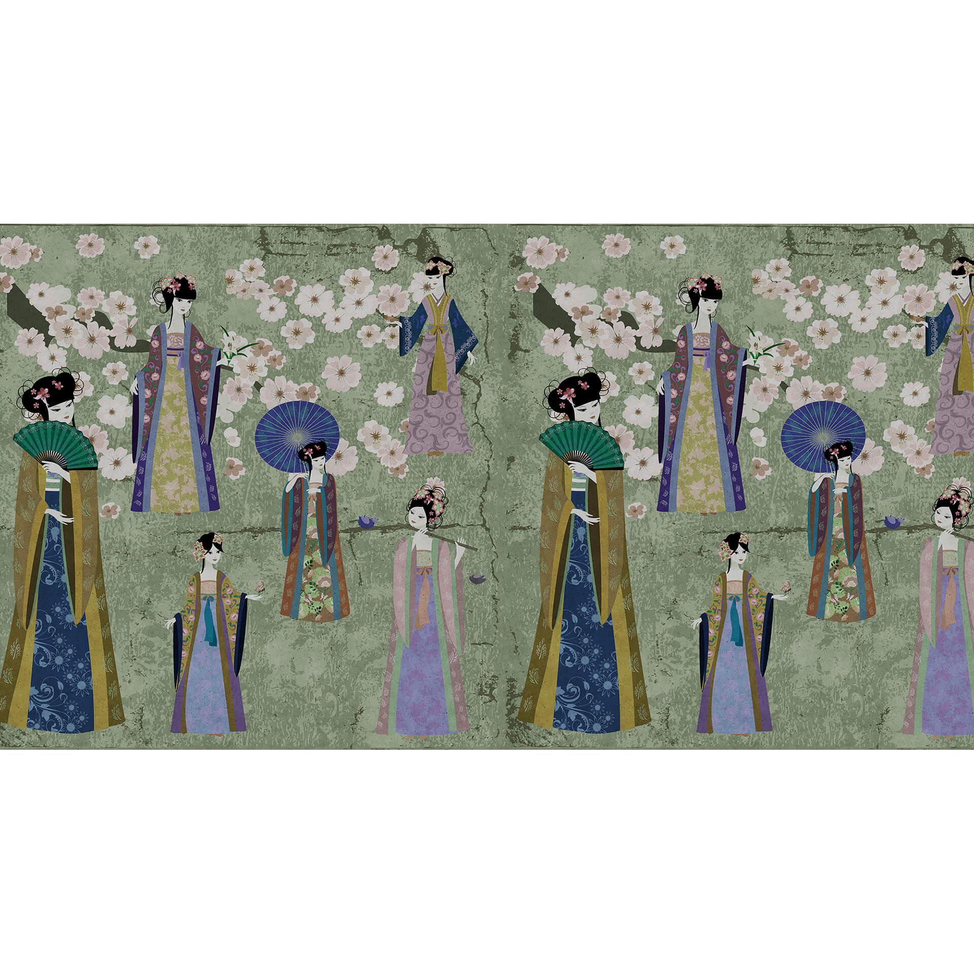 Livingwalls Fotobehang Walls by Patel kimono 1