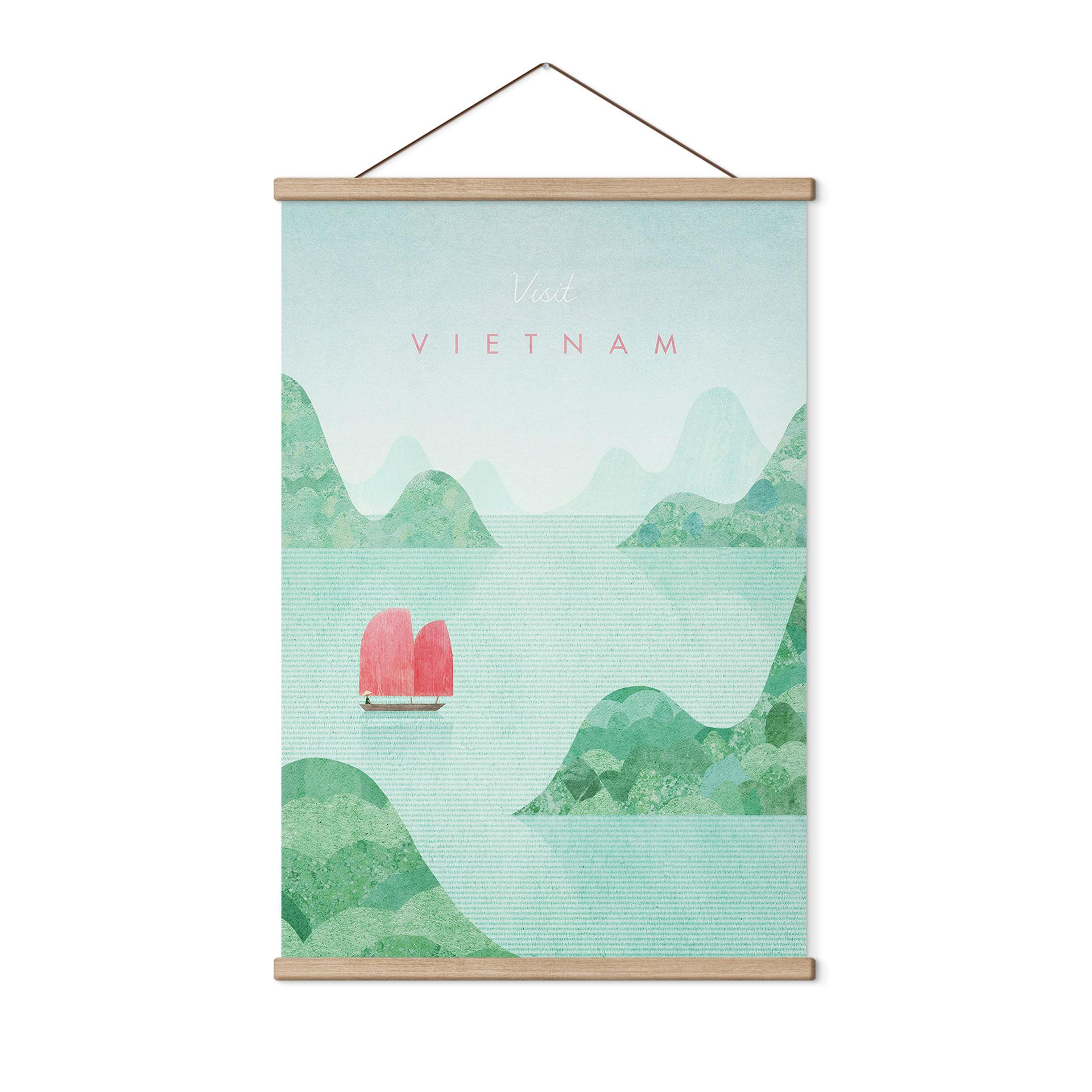 Tekstil plakat Halong Bay når du rejser i Vietnam - Rivers