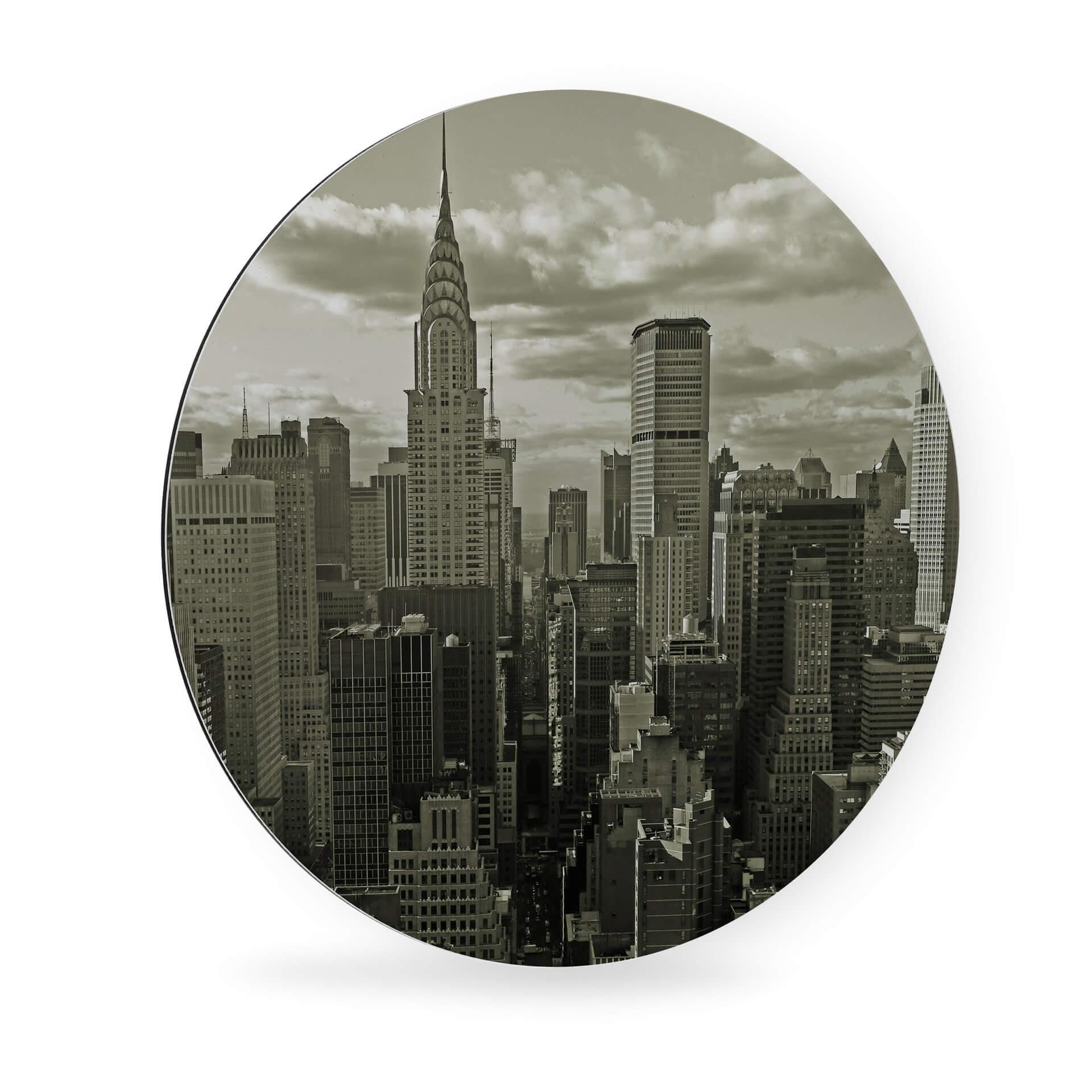 Alu-Dibond Manhattan 2 - Rund