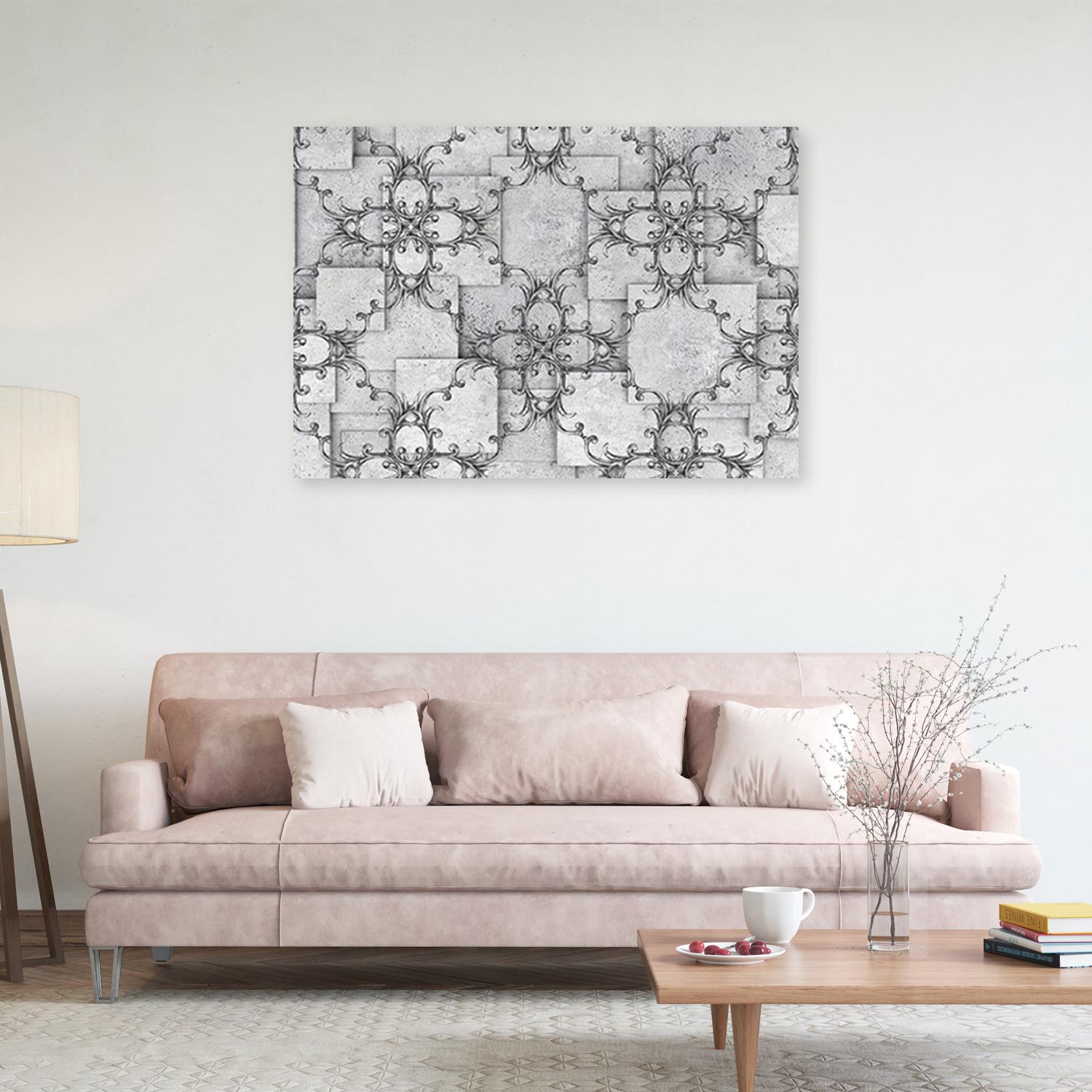Canvasbillede, orientalsk mønster 3D