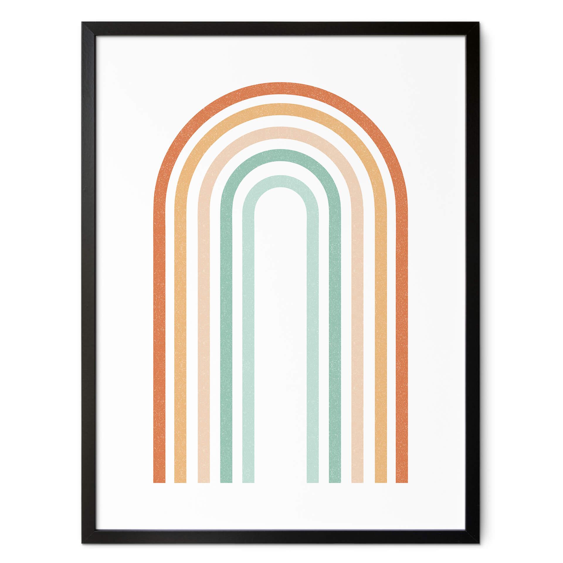 Plakat Boho Rainbow