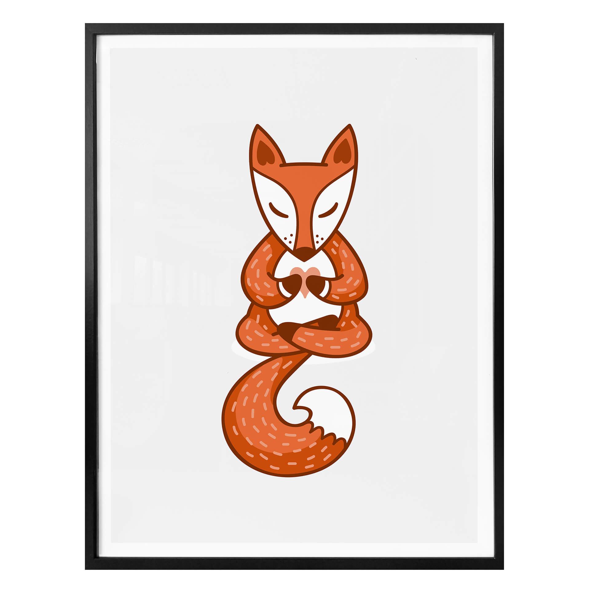 Affiche - Yoga-renard 02