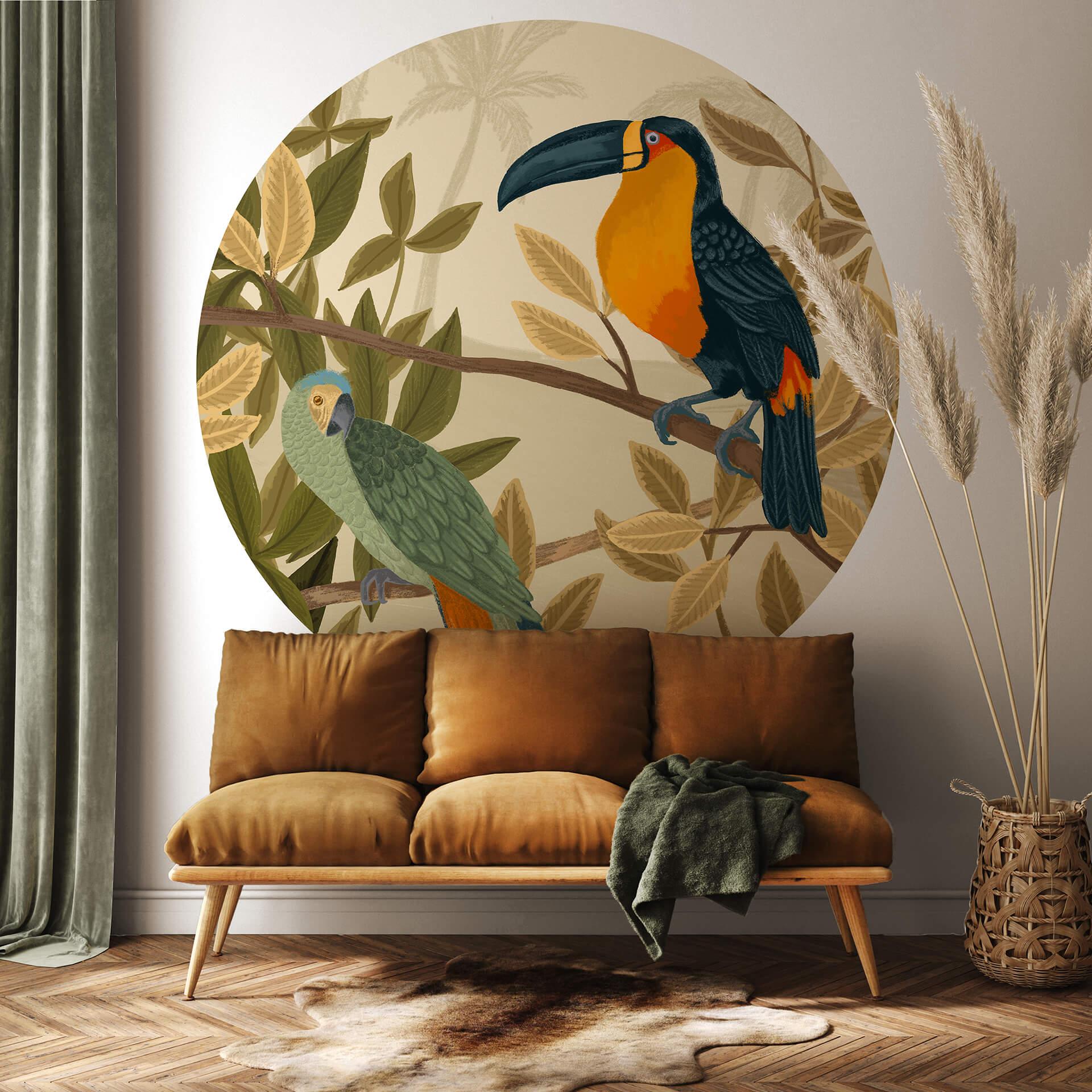 Fototapet - Rundt Goed Blauw - Paradise - vliesetapet/selvklæbende non-woven tapet