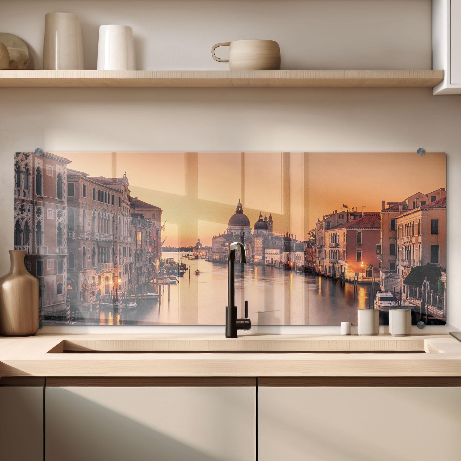 Stænkplade Solnedgang i Venedig - Zhang