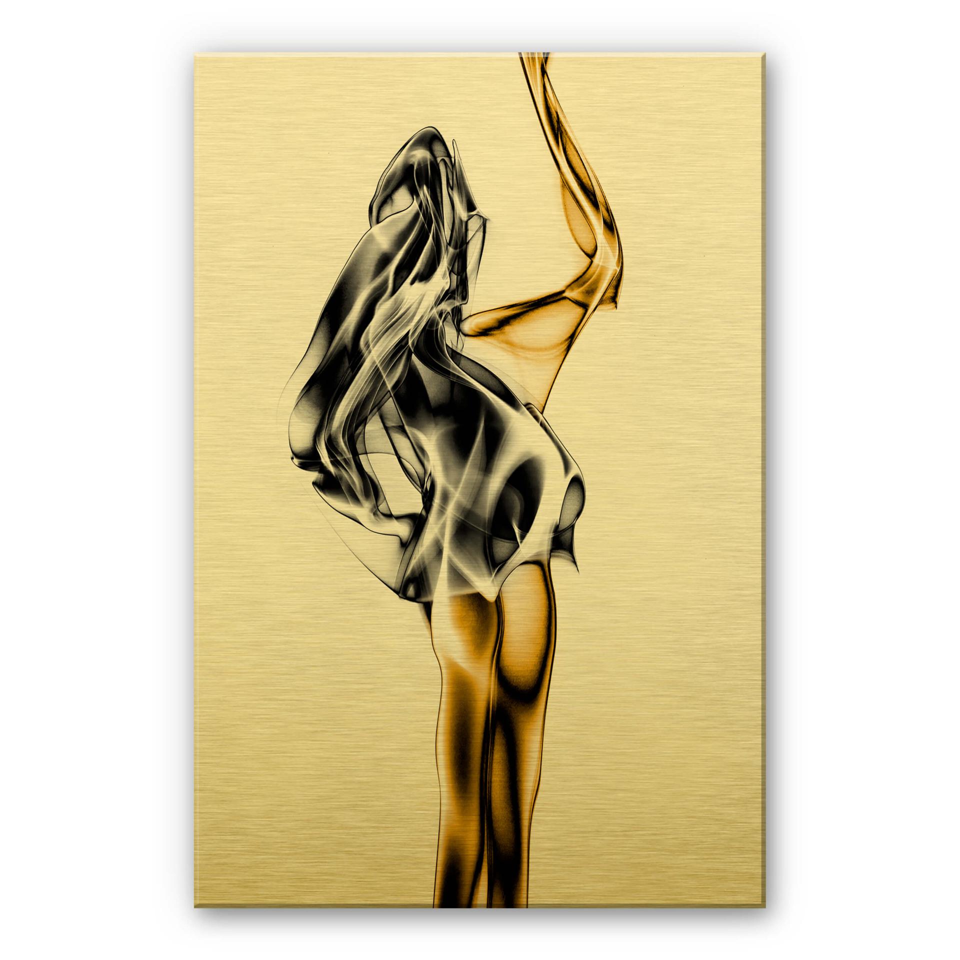 Alu-Dibond med guldeffekt - Marini - Gold and silver – print på aluminium (Alu-Dibond)