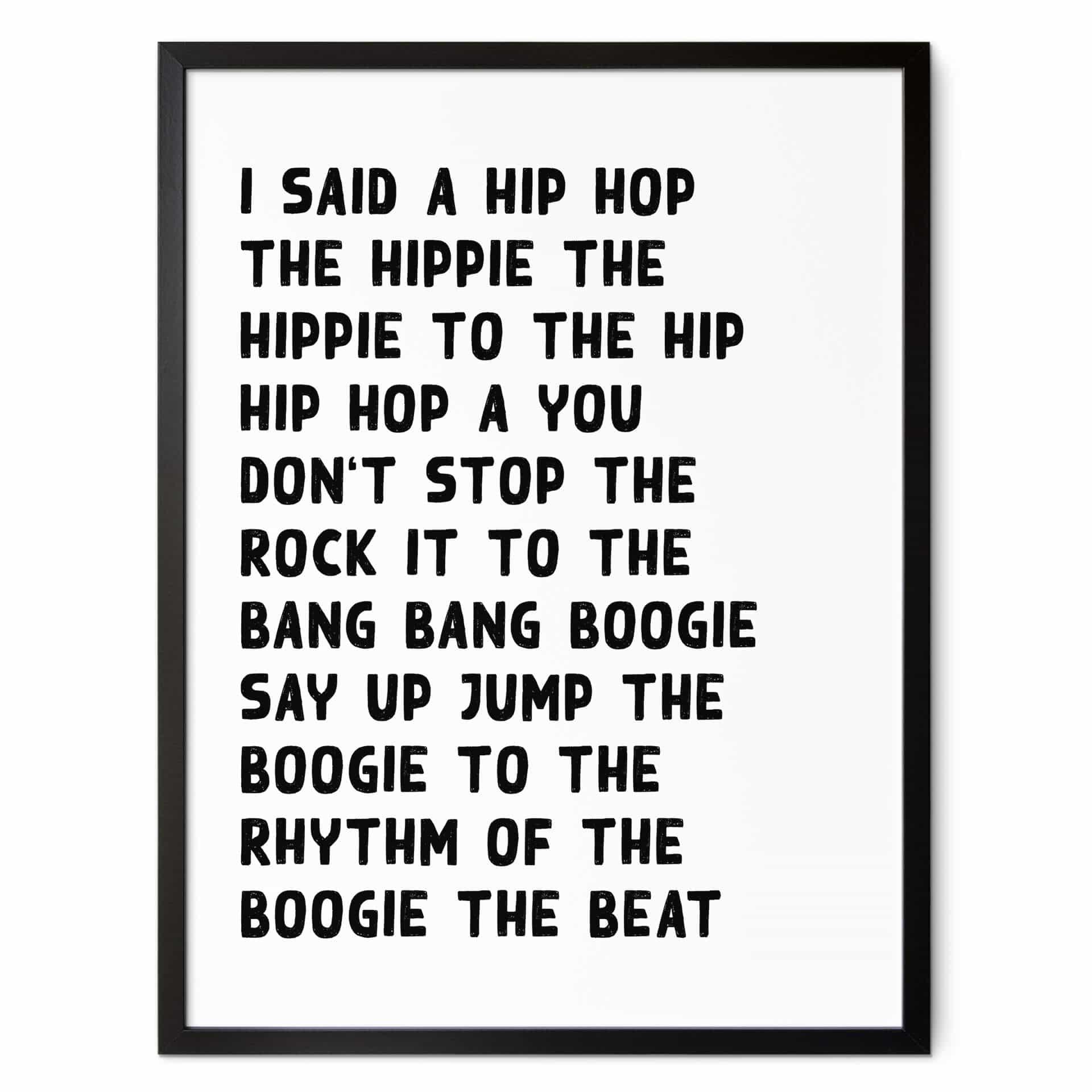 Poster I said a hip hop