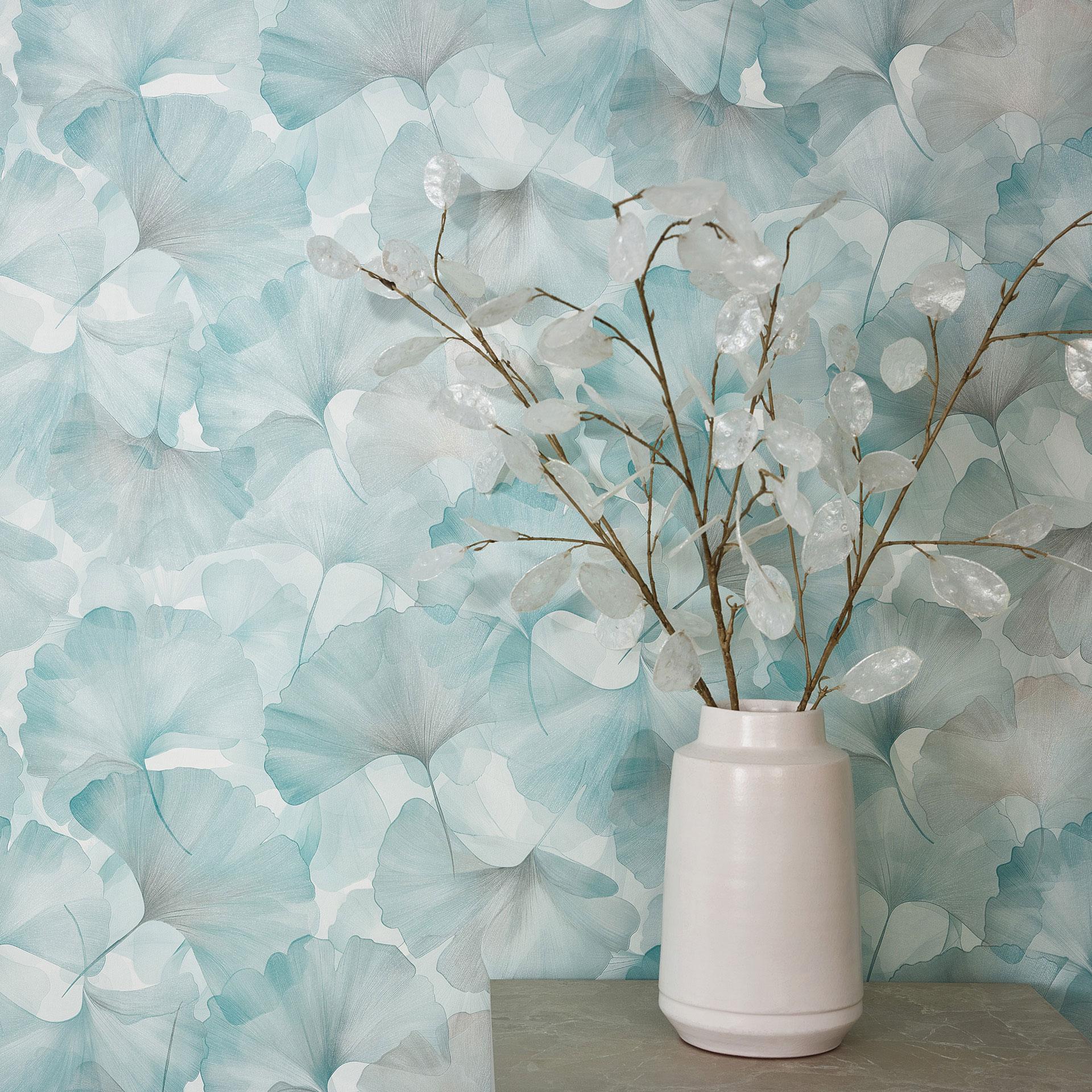 Tapet med bladmotiv Elysium green