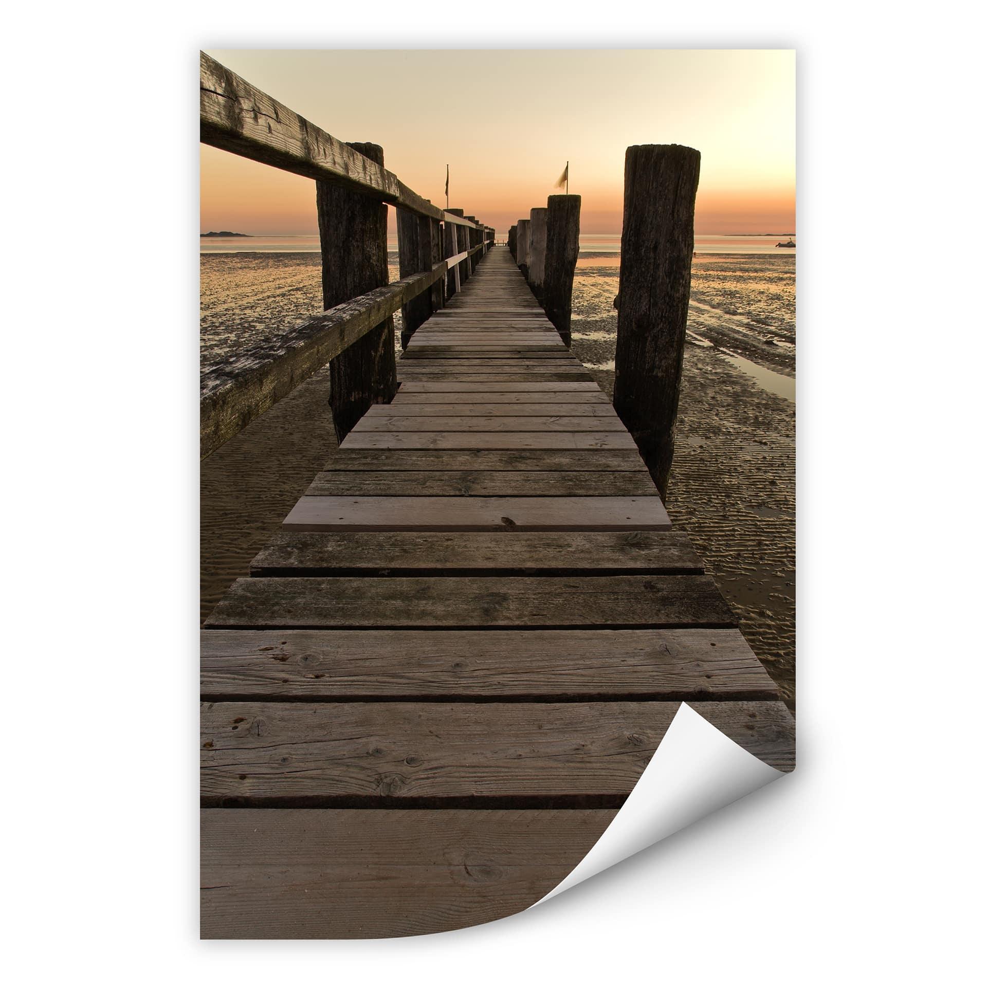 Zelfklevende Poster - Waddenzee