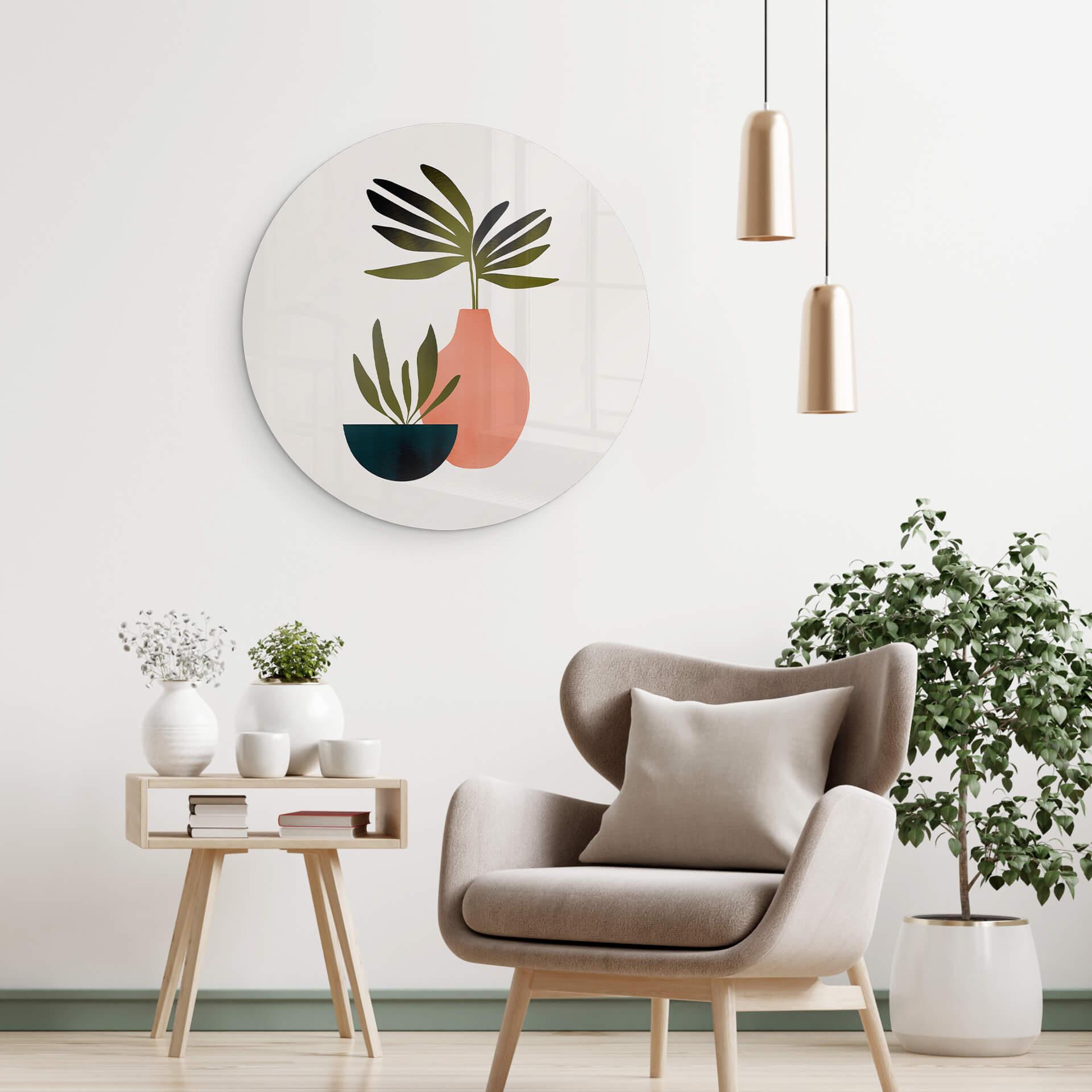 Glasschilderij Kubistika - Scandinavisch Stilleven