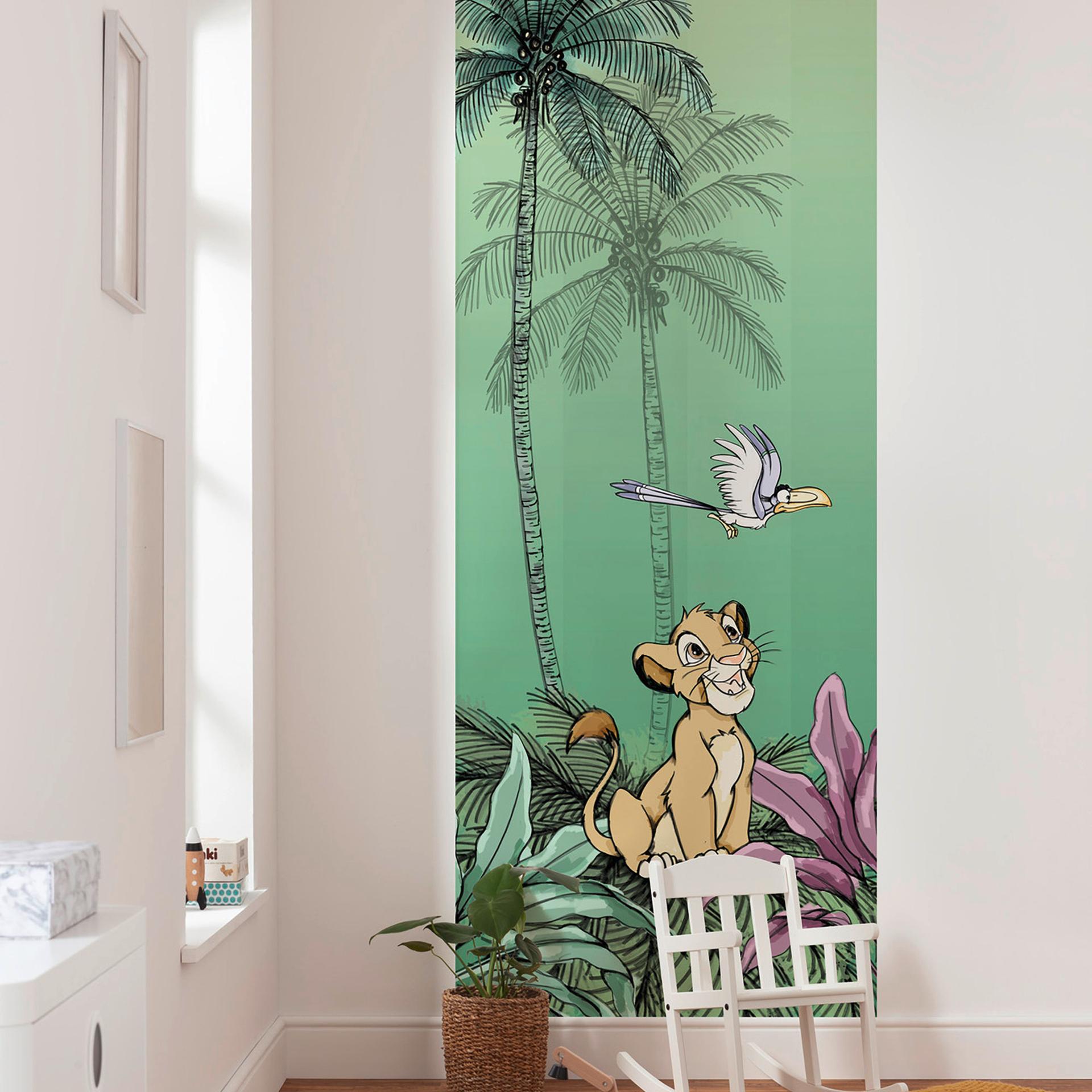Vliesbehang - Jungle Simba - 100 x 280 cm