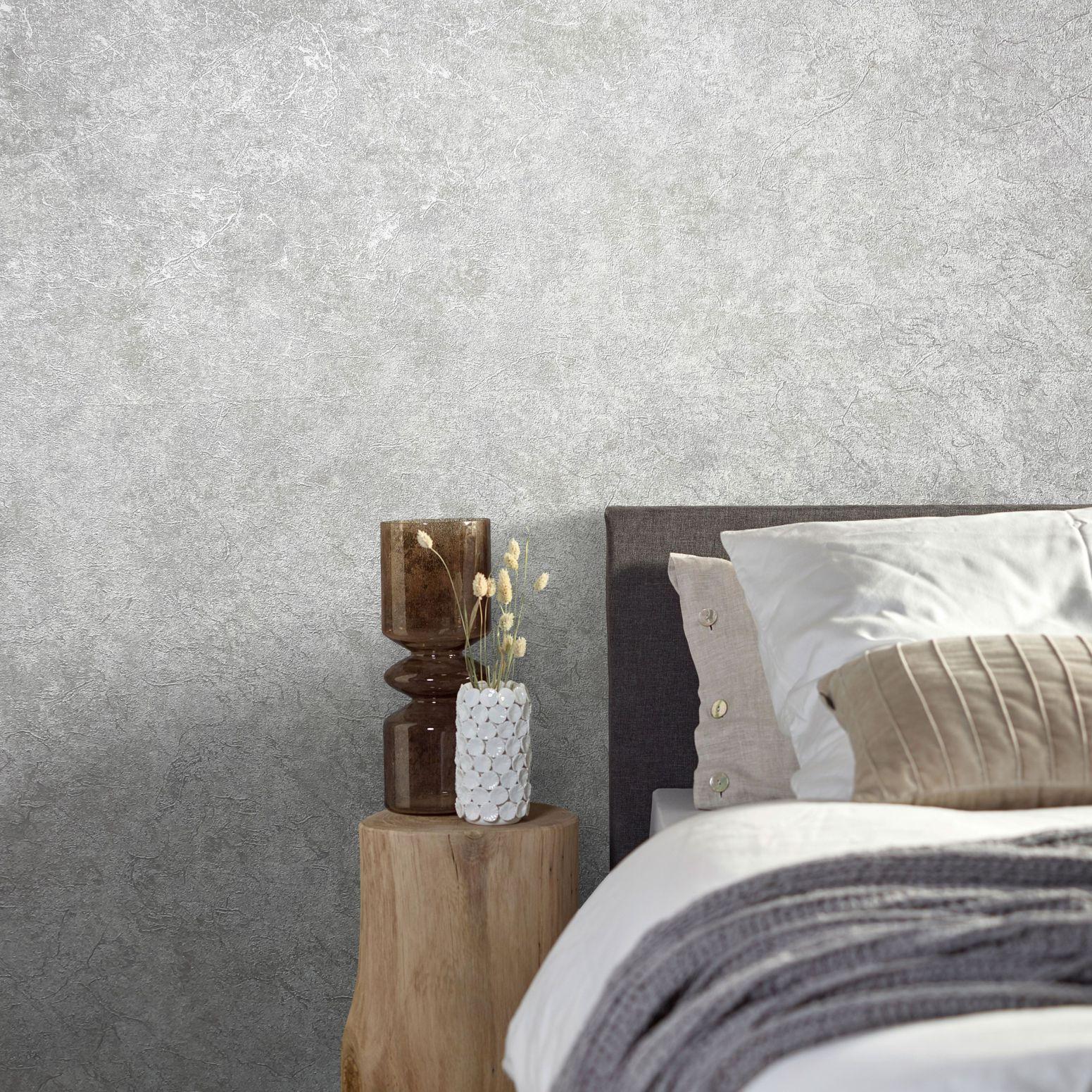 tekstureret non-woven tapet Natural Opulence hvid