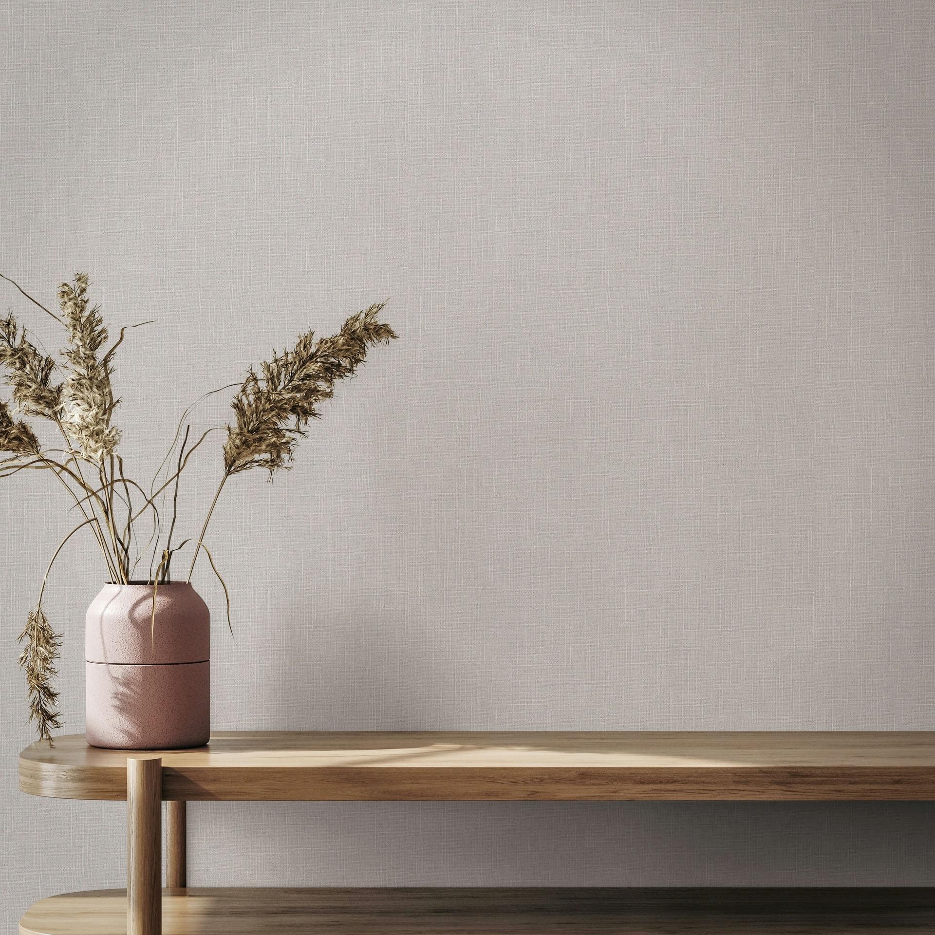 Ikke-vævet tapet tekstil, struktureret ensfarvet moderne mat i brun