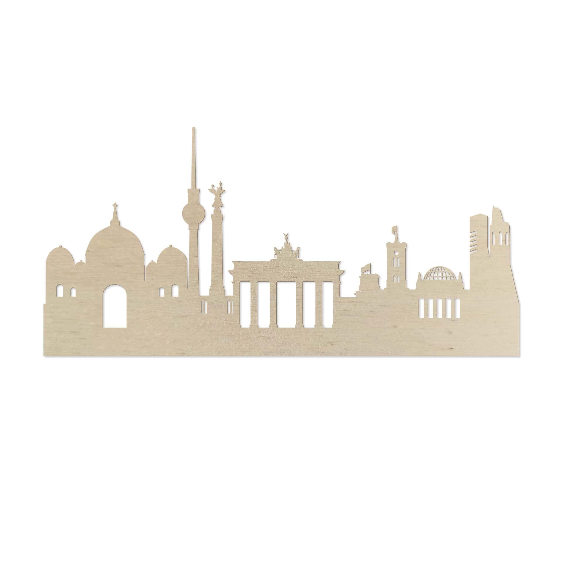 Okleina drewniana z topoli artystycznej - Skyline Berlin