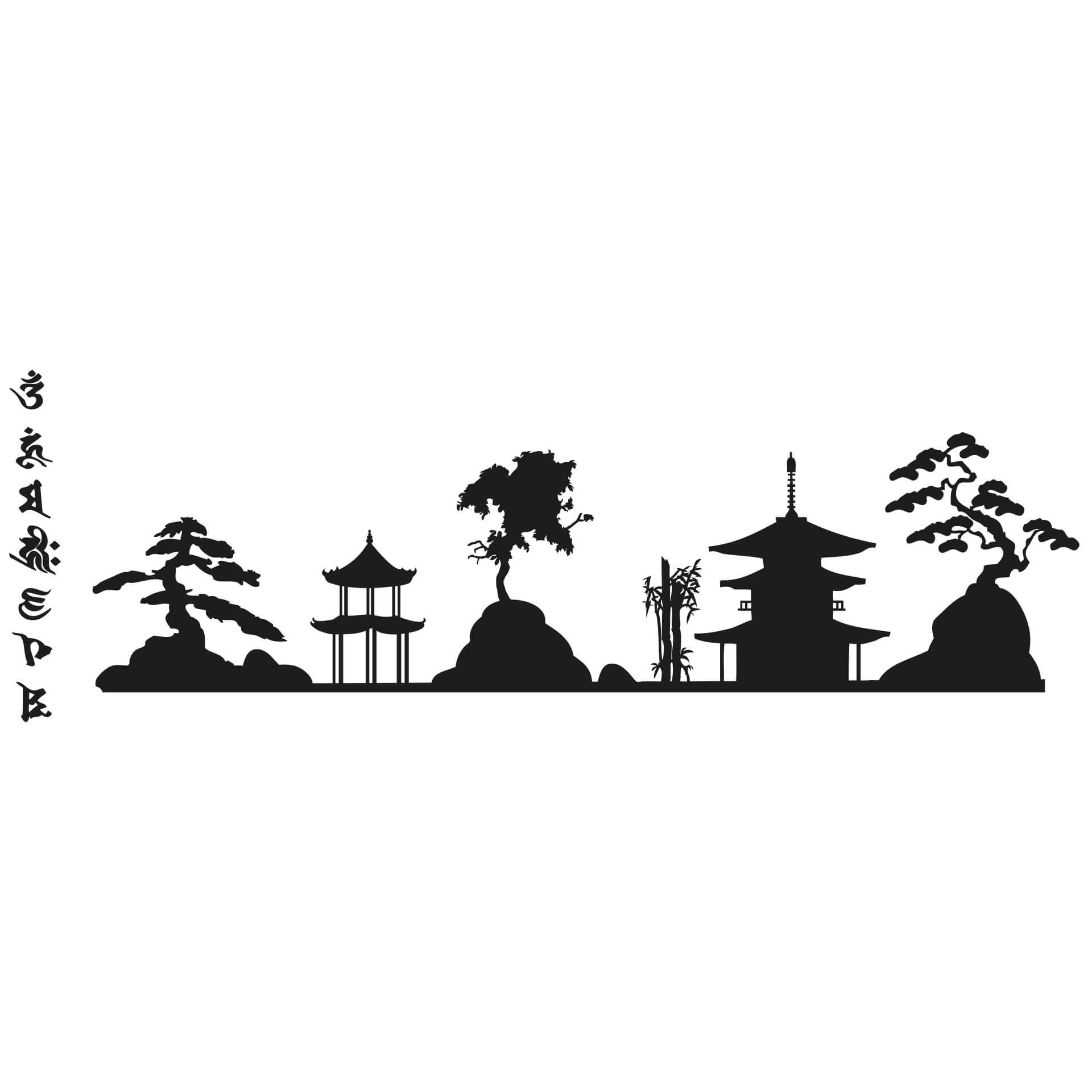 Profilo paesaggio asiatico