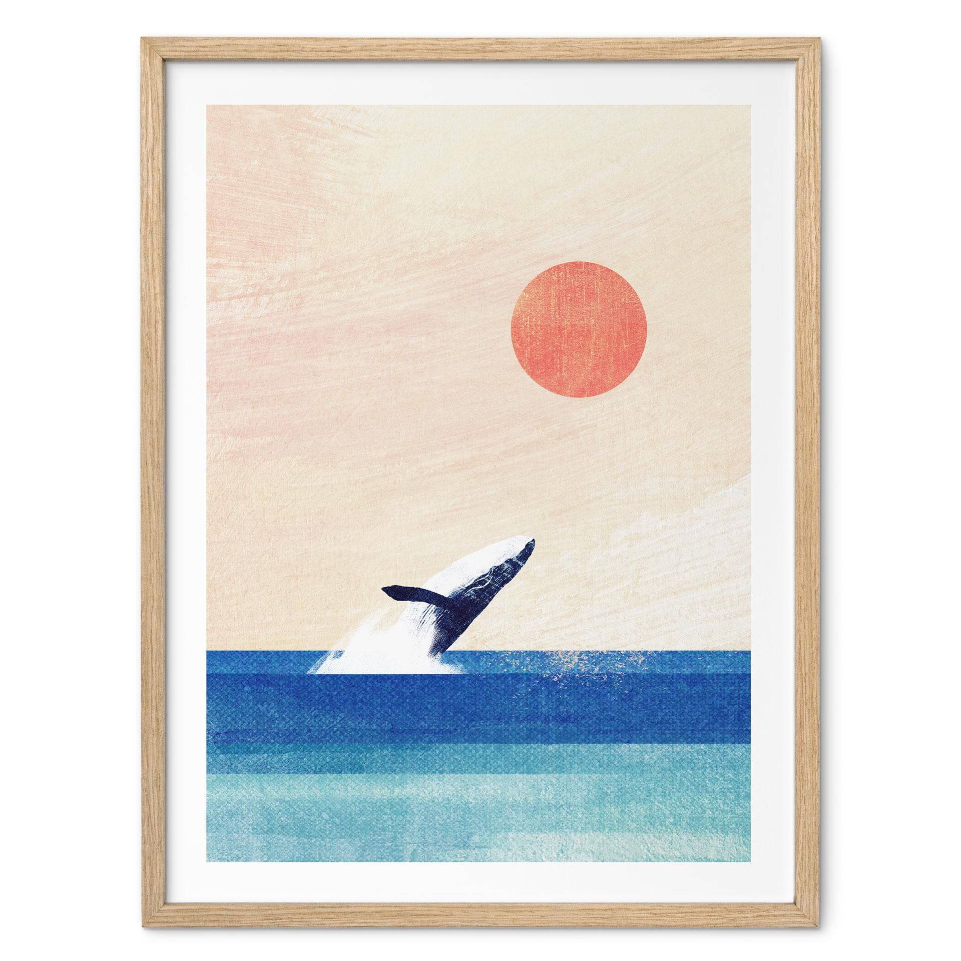 Poster Walvis in de zee - Rivers