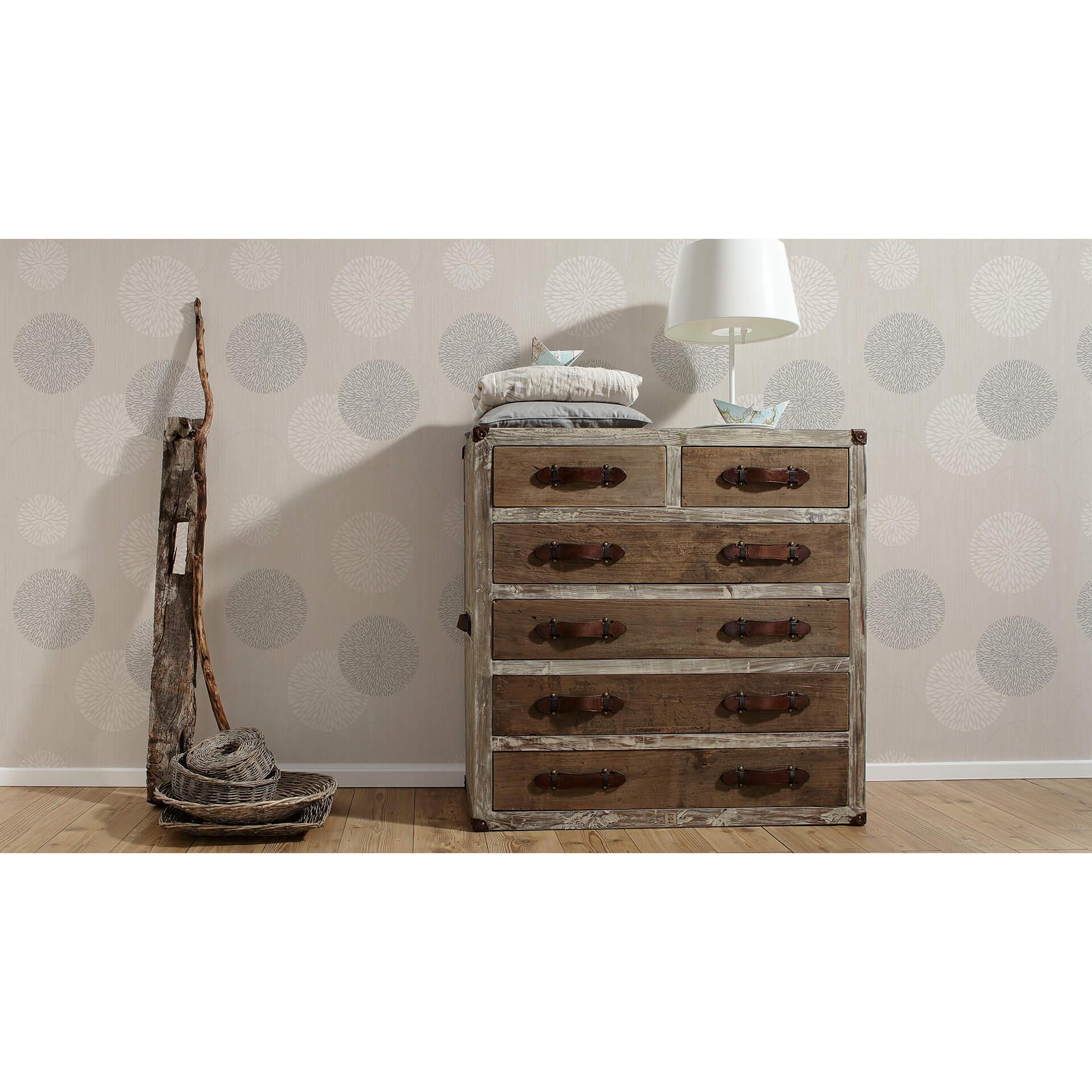 A.S. Création - carta da parati in TNT Best of Vlies 2016 colore beige, crema, metallizzato