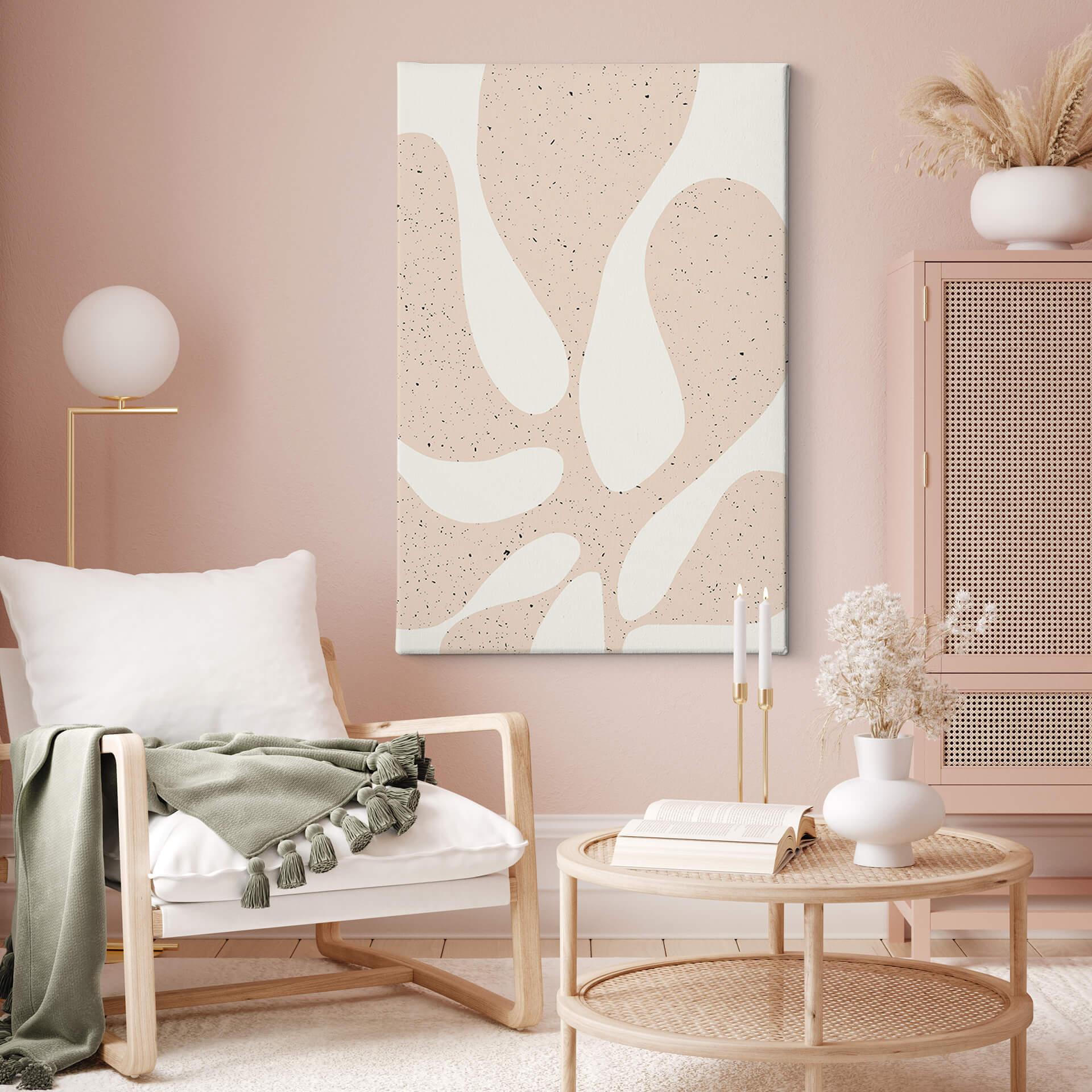 Canvas Sawall - Abstract Ceramic Plant