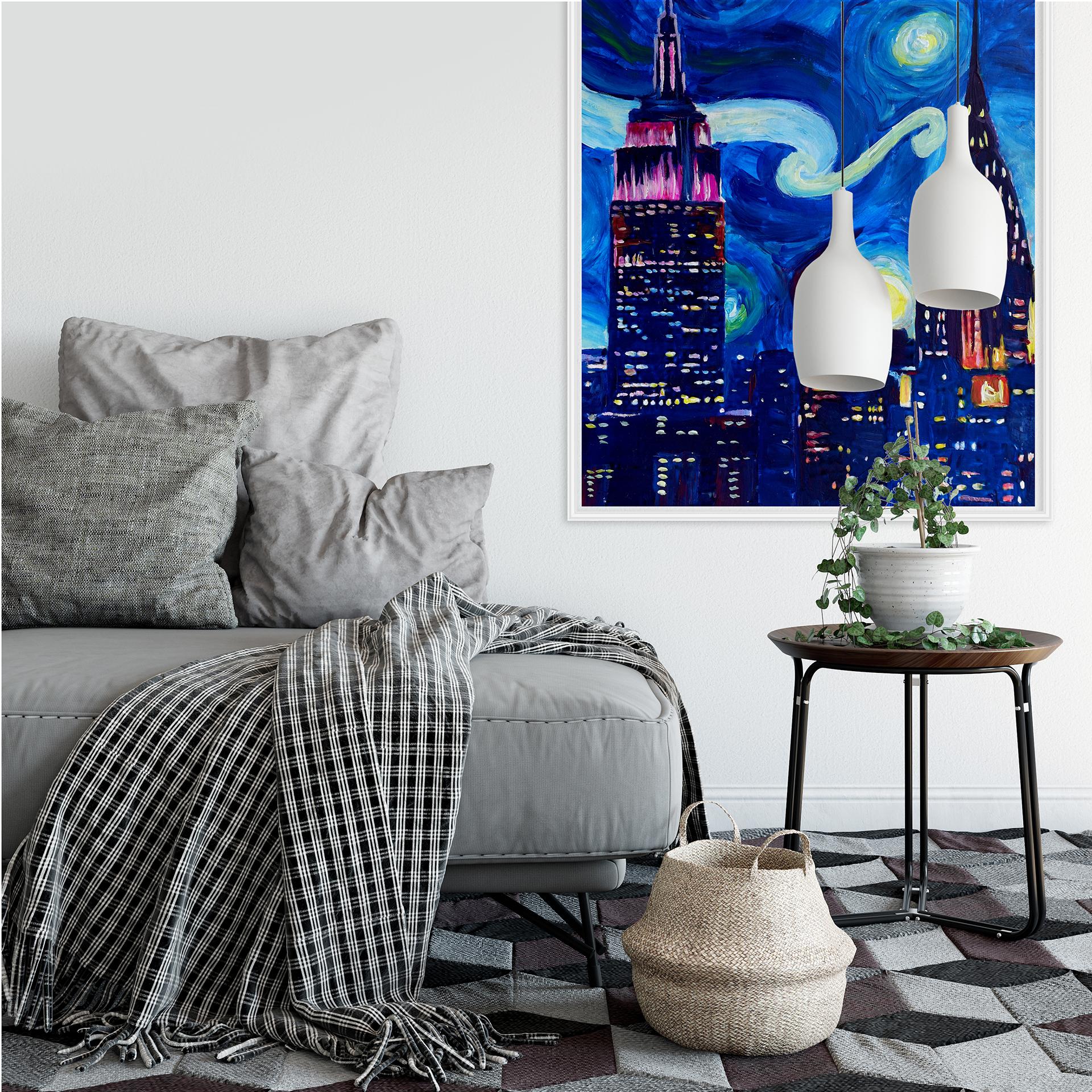 Wallprint Bleichner - New York bei Nacht
