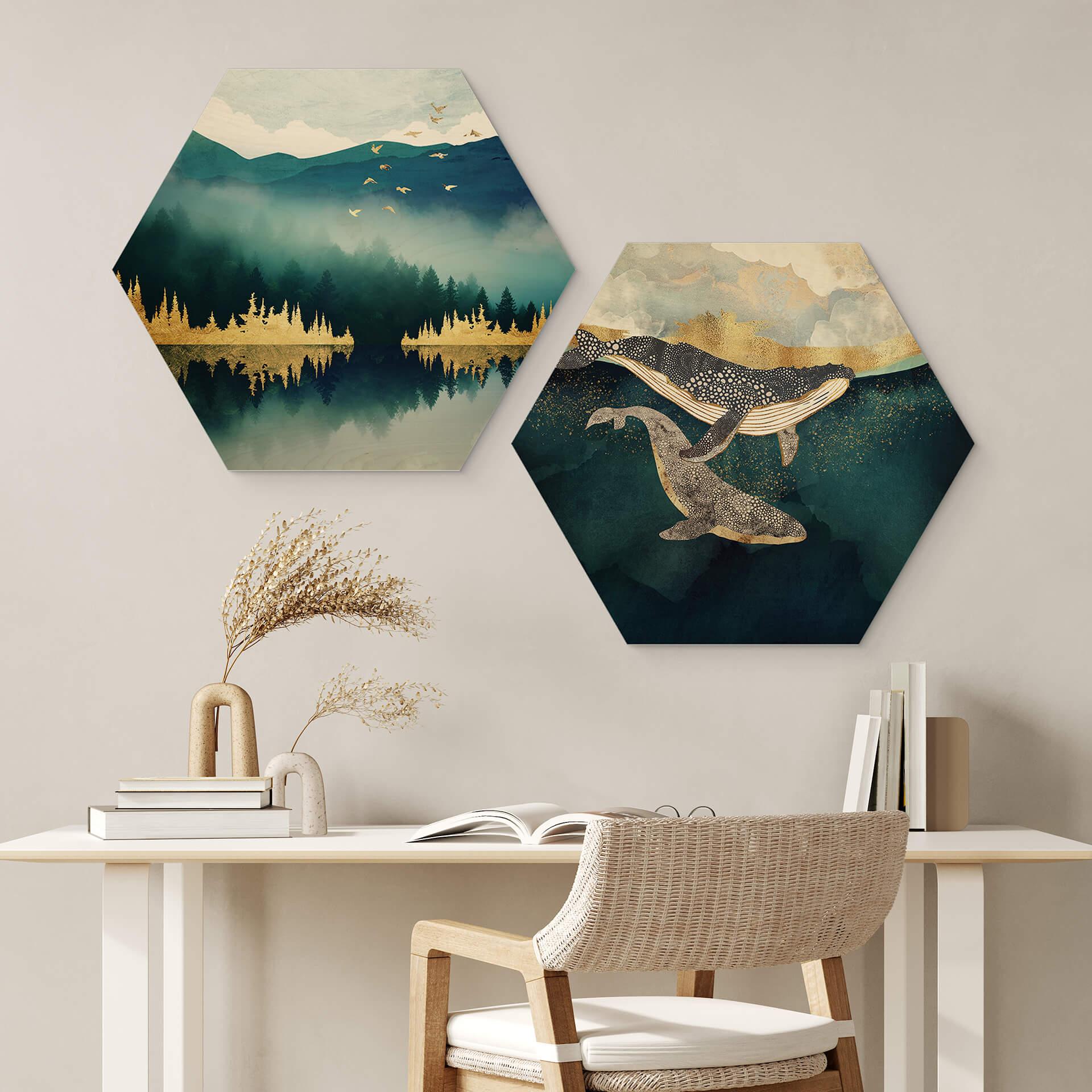 Hexagon Hout SpaceFrog Designs - Connected