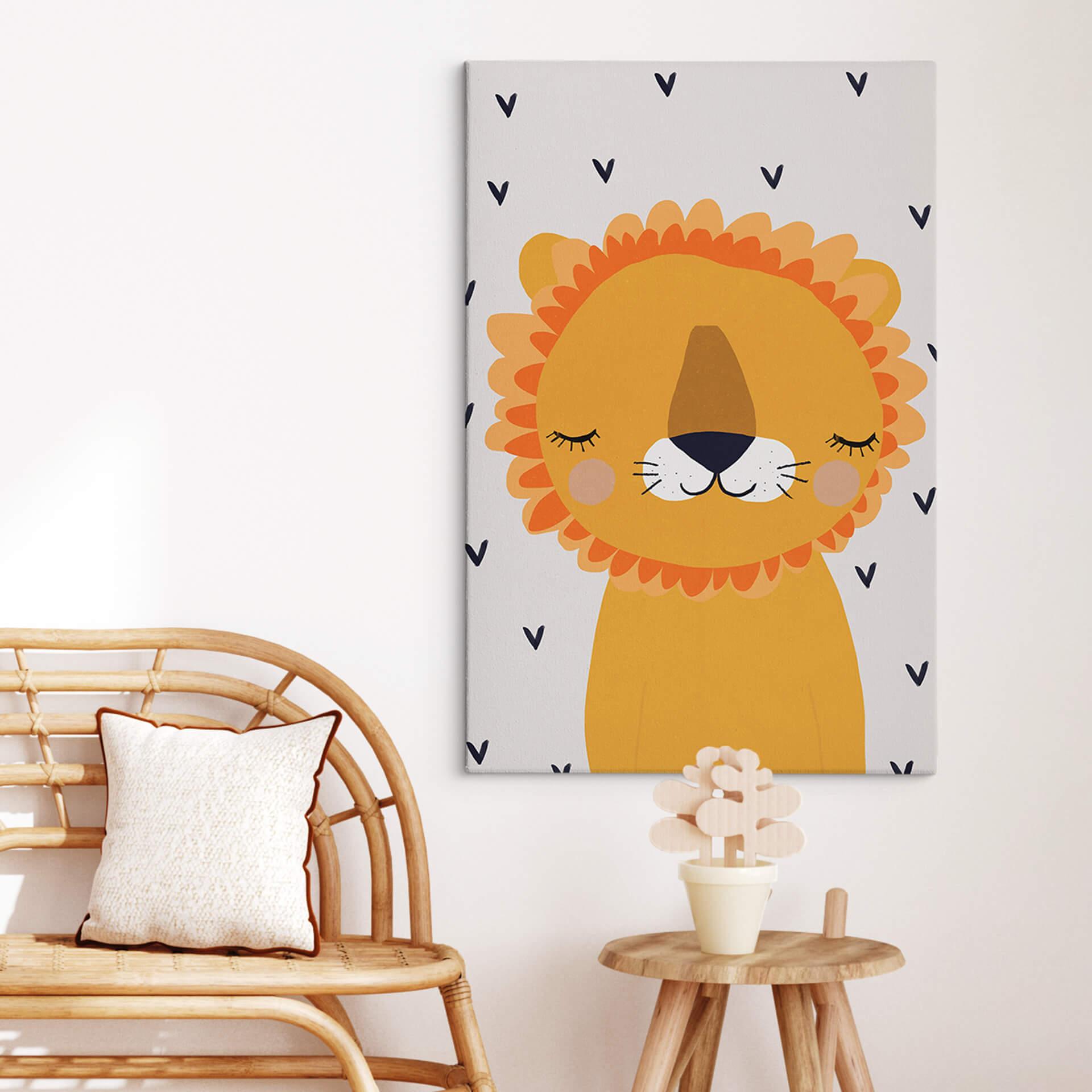 Lærredsprint - Treechild - Little Lion