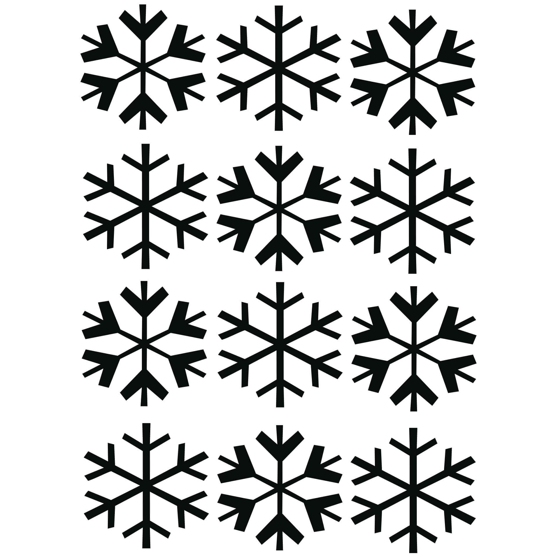 Copos de nieve decorativos