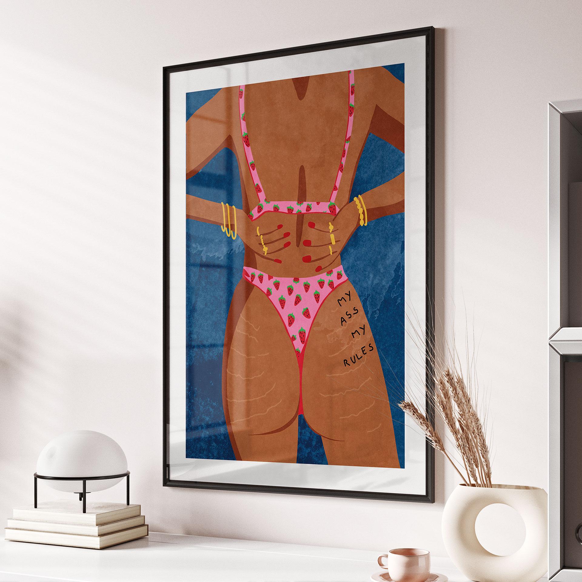 Póster My ass my rules | Feminismo - Oltmanns