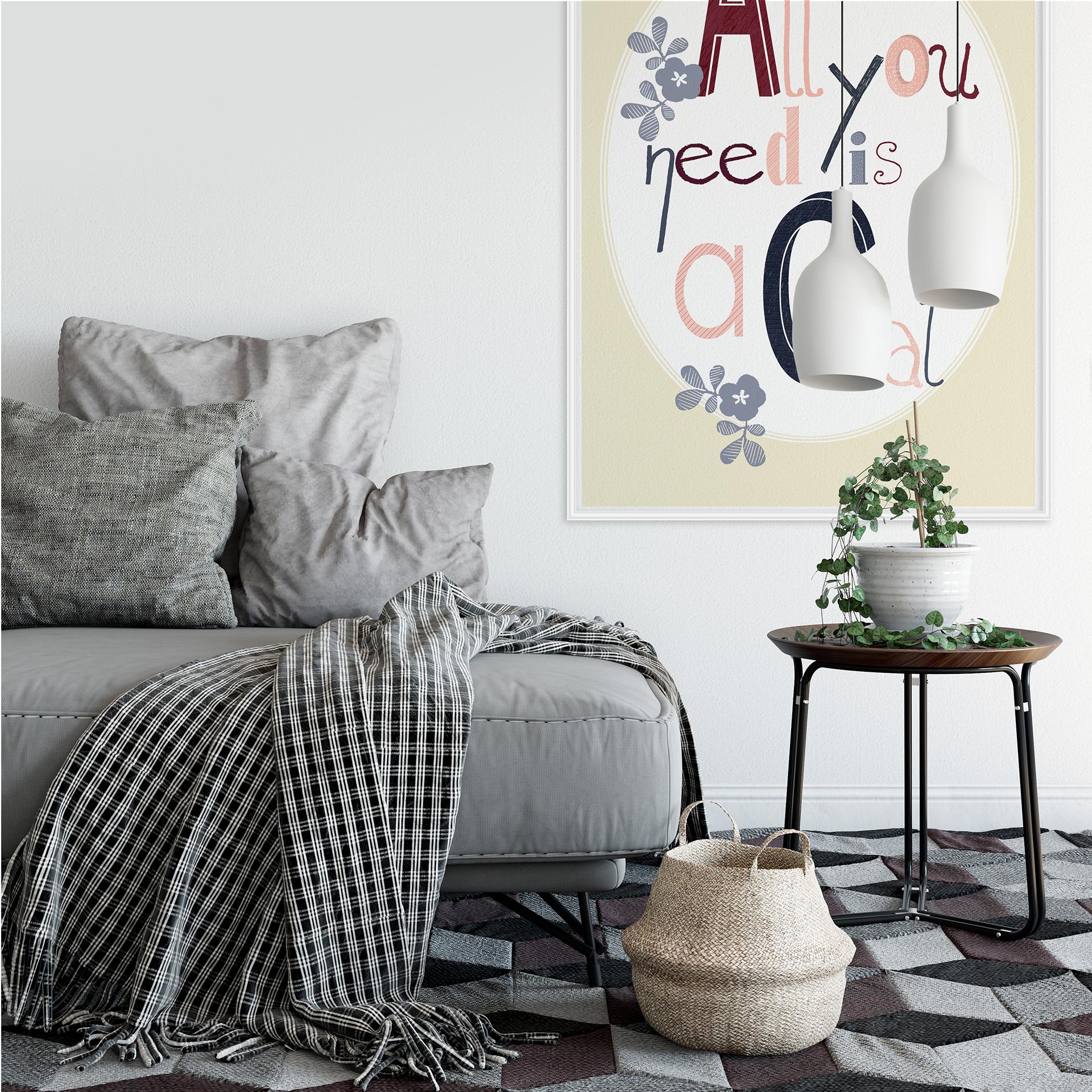 Zelfklevende Poster - Loske - All you need is a cat