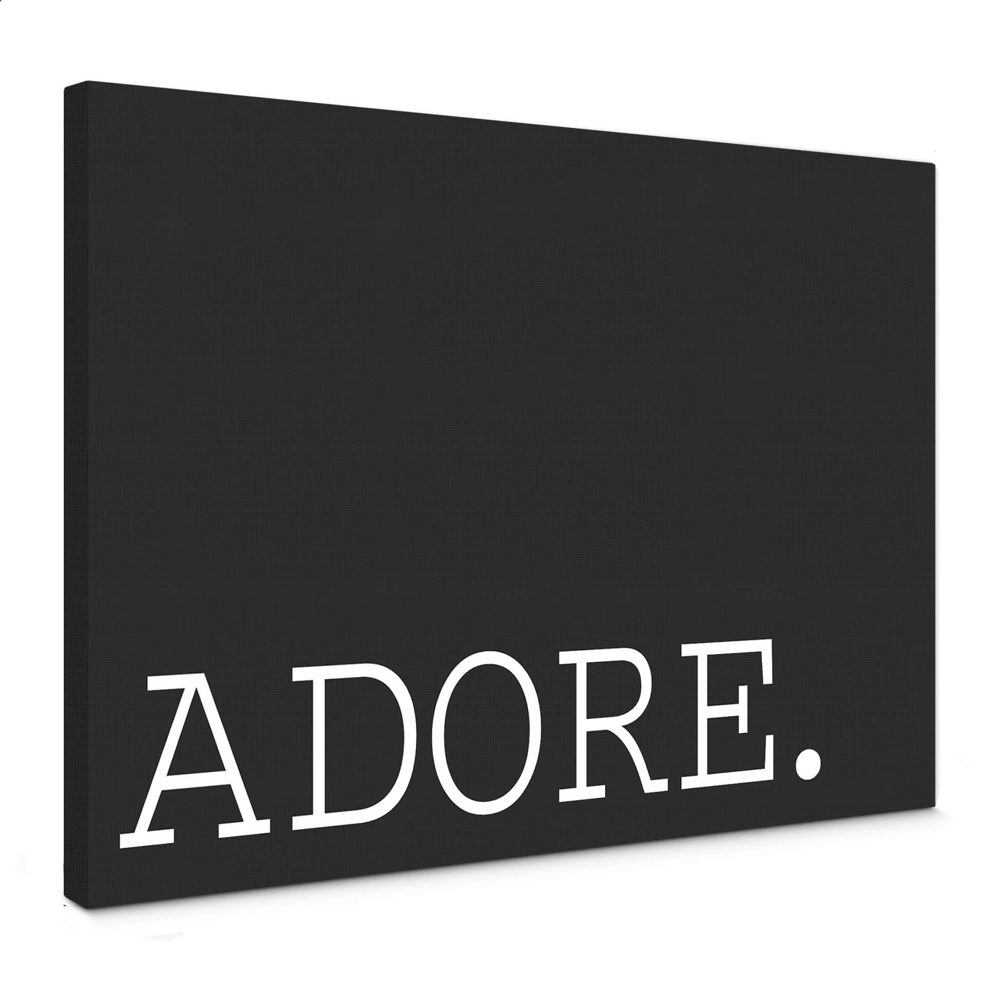 Lienzo - Adore b/n