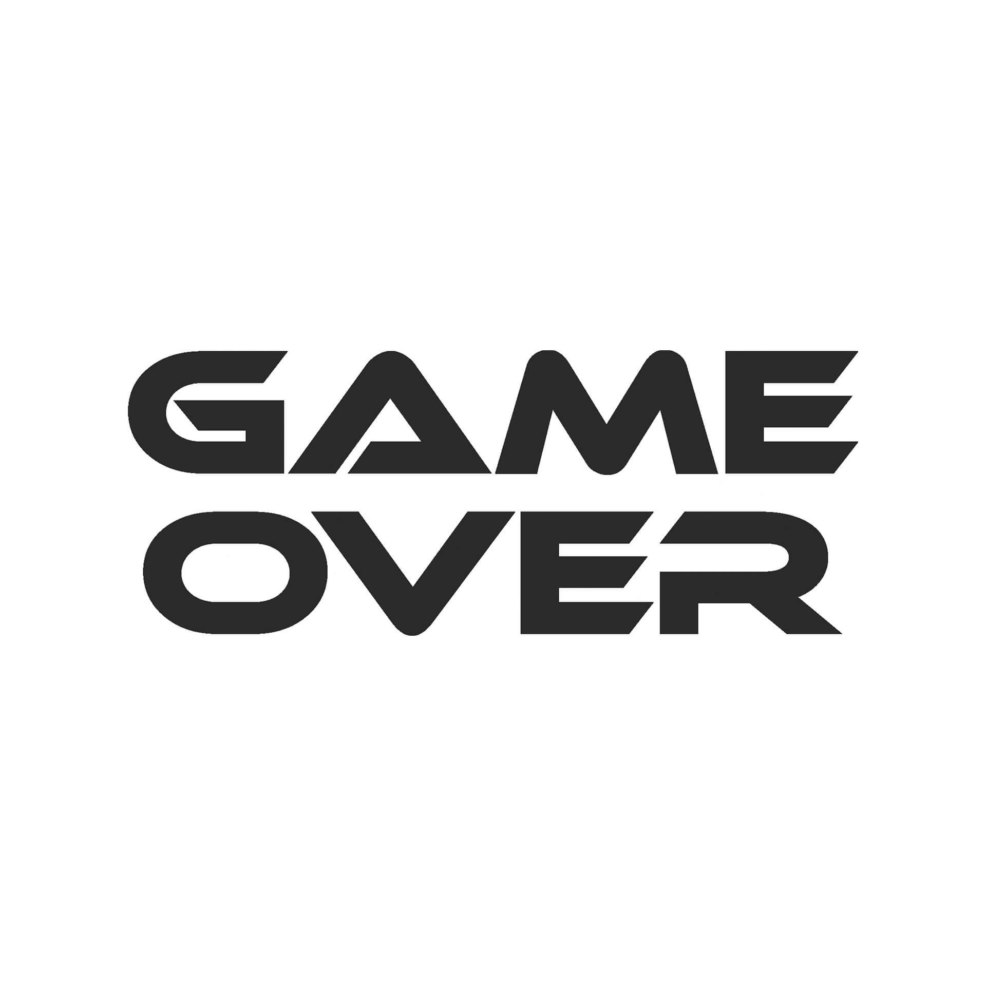 Wandtattoo Game Over