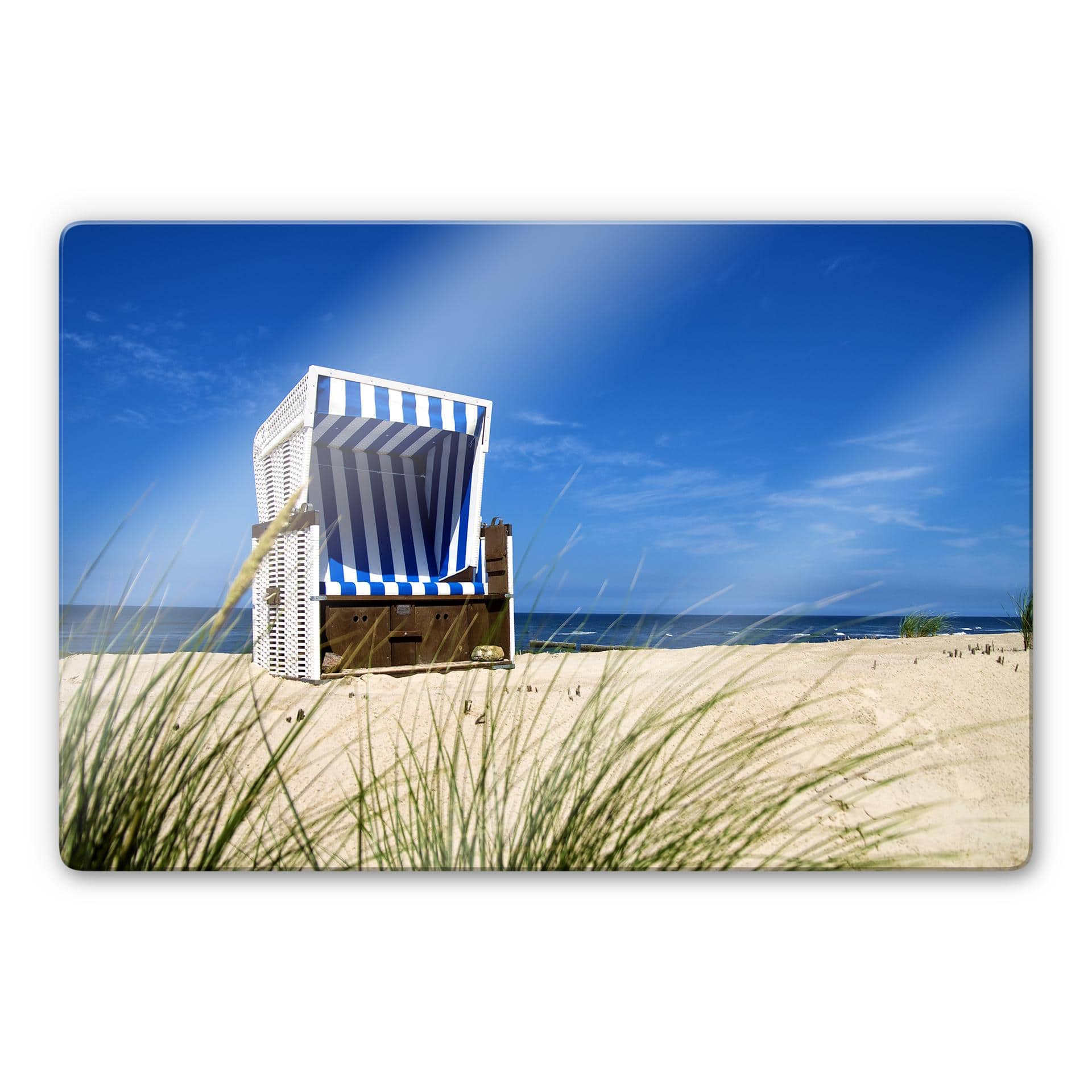 Glasbillede - Strandstol