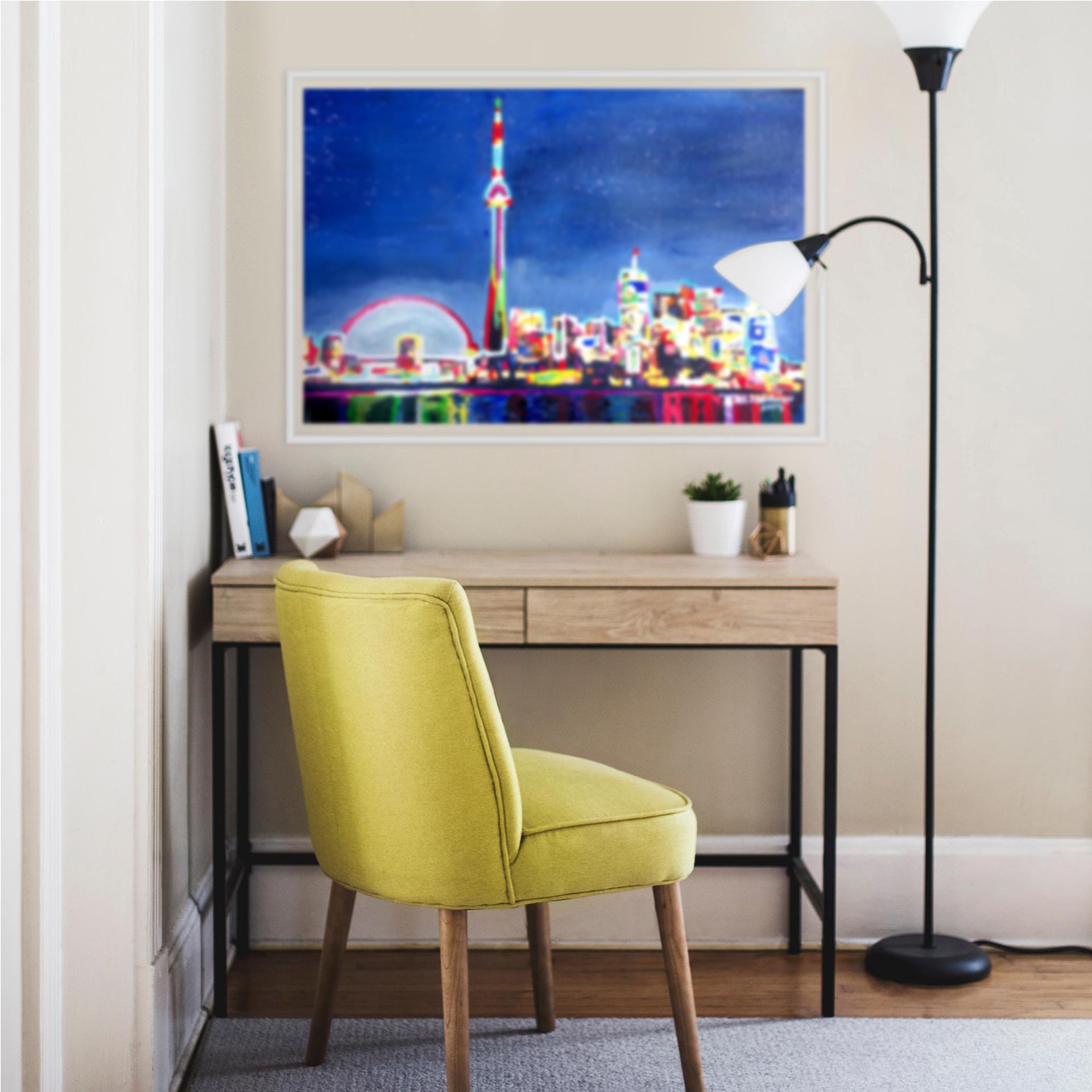 Muurprints Bleichner - Toronto in Neon