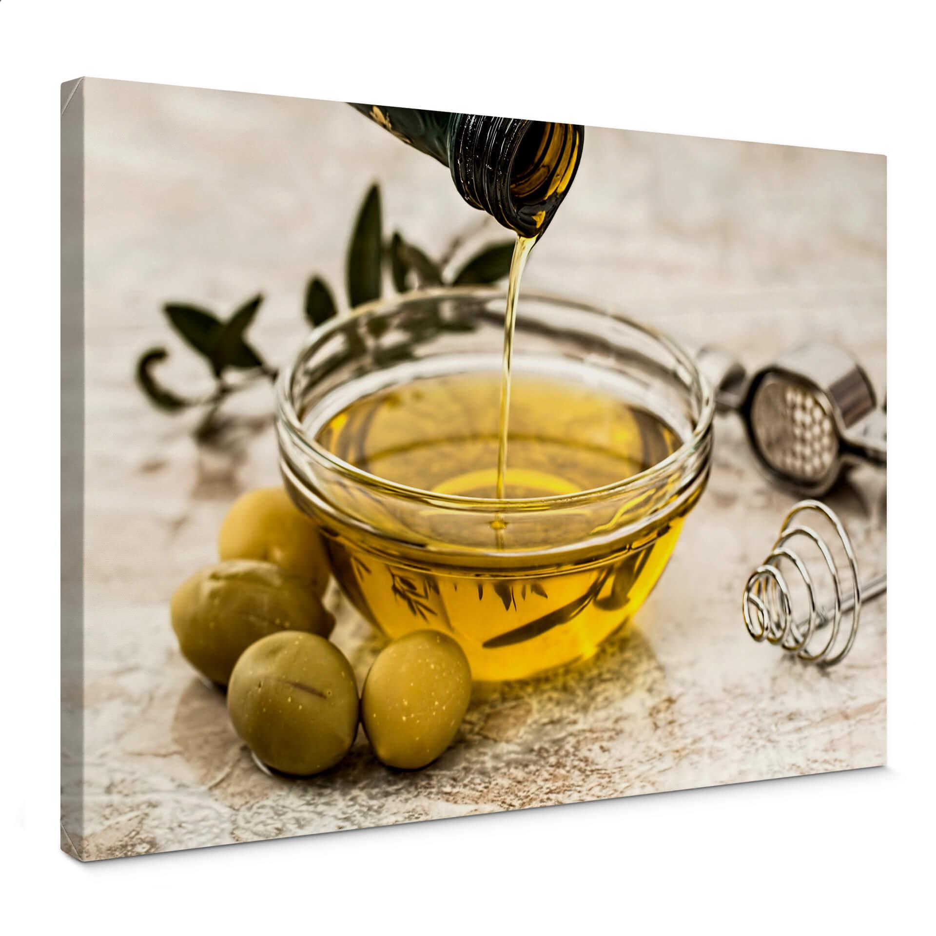 Cuadro lienzo aceite de oliva