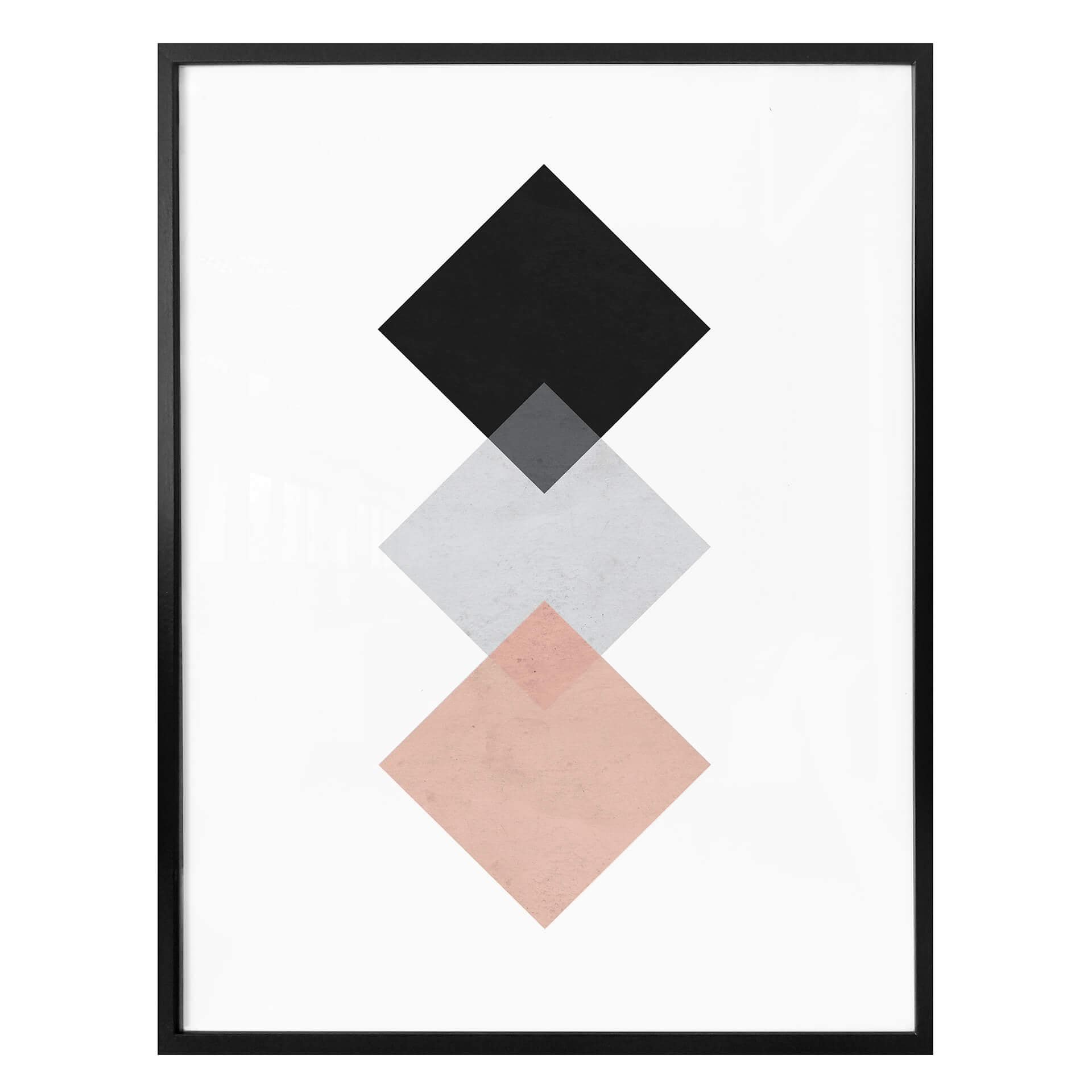Plakat - Nouveauprints - Squares Pink