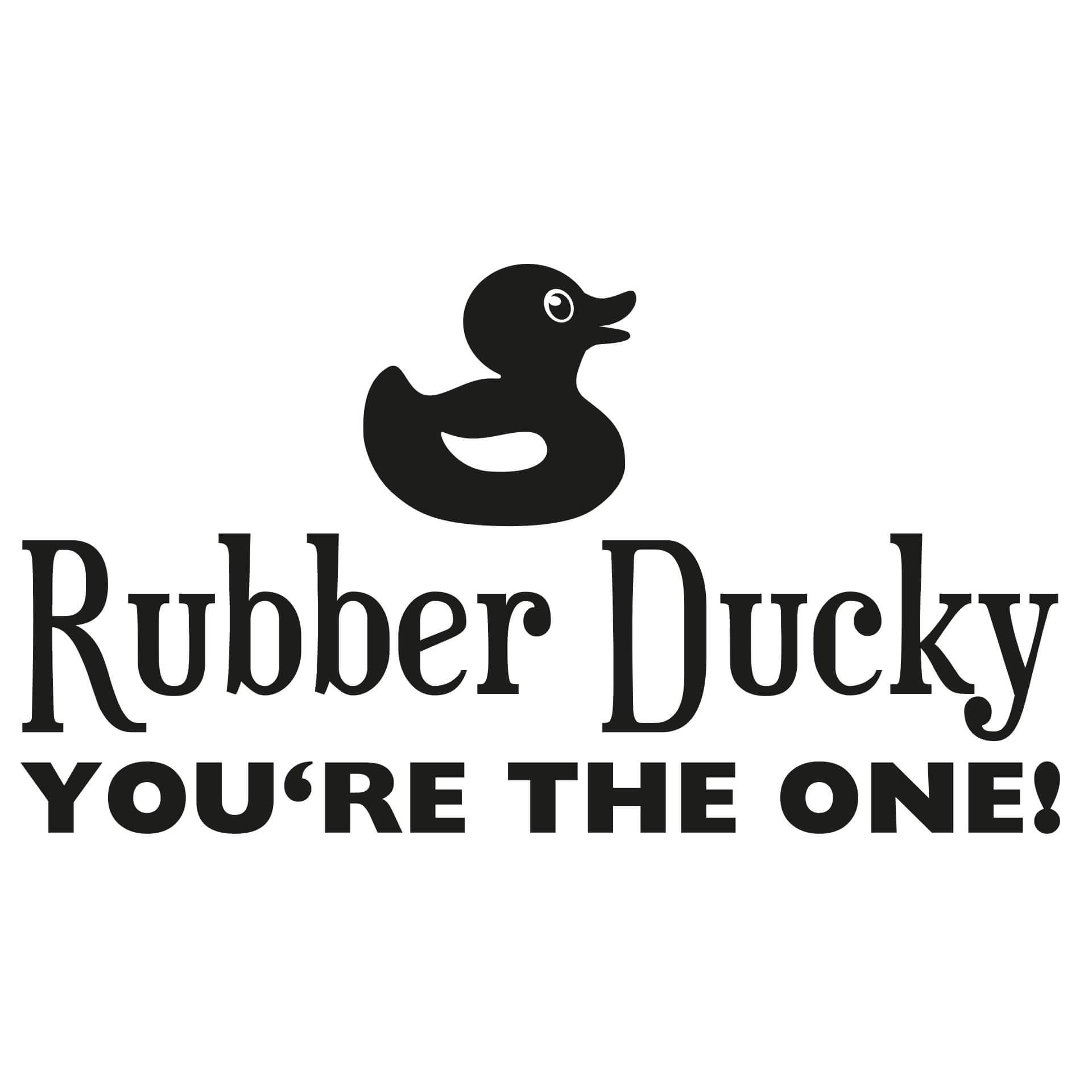 Muursticker Rubber Ducky