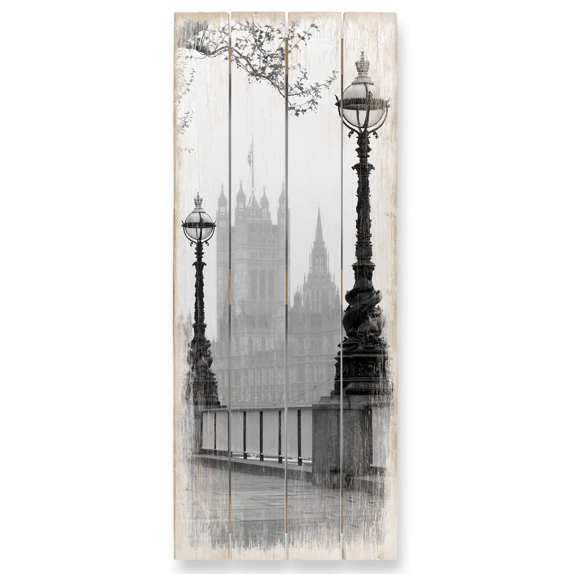 Cuadro de madera Palacio de Westminster - Panorama