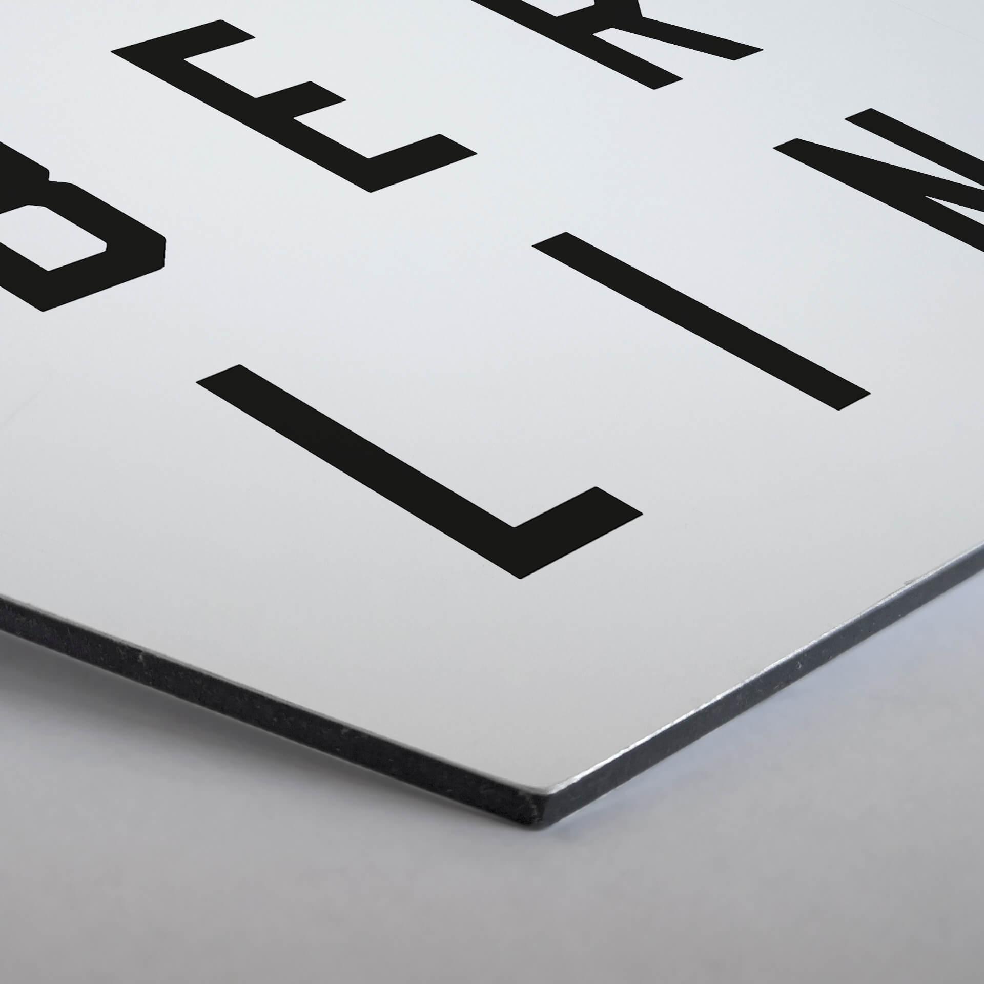 Hexagon - Alu-Dibond - Typografi Berlin