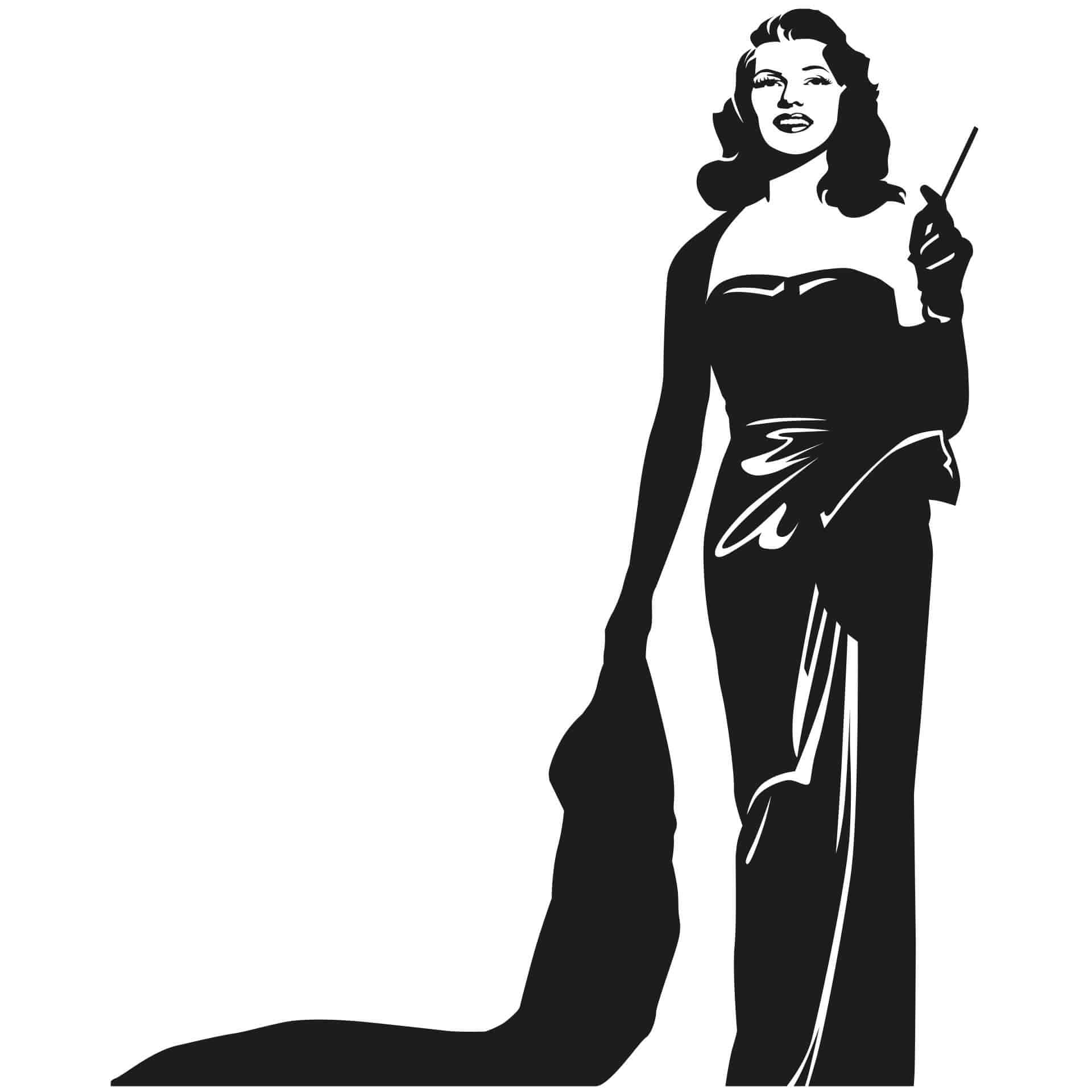 Wandtattoo Rita Hayworth