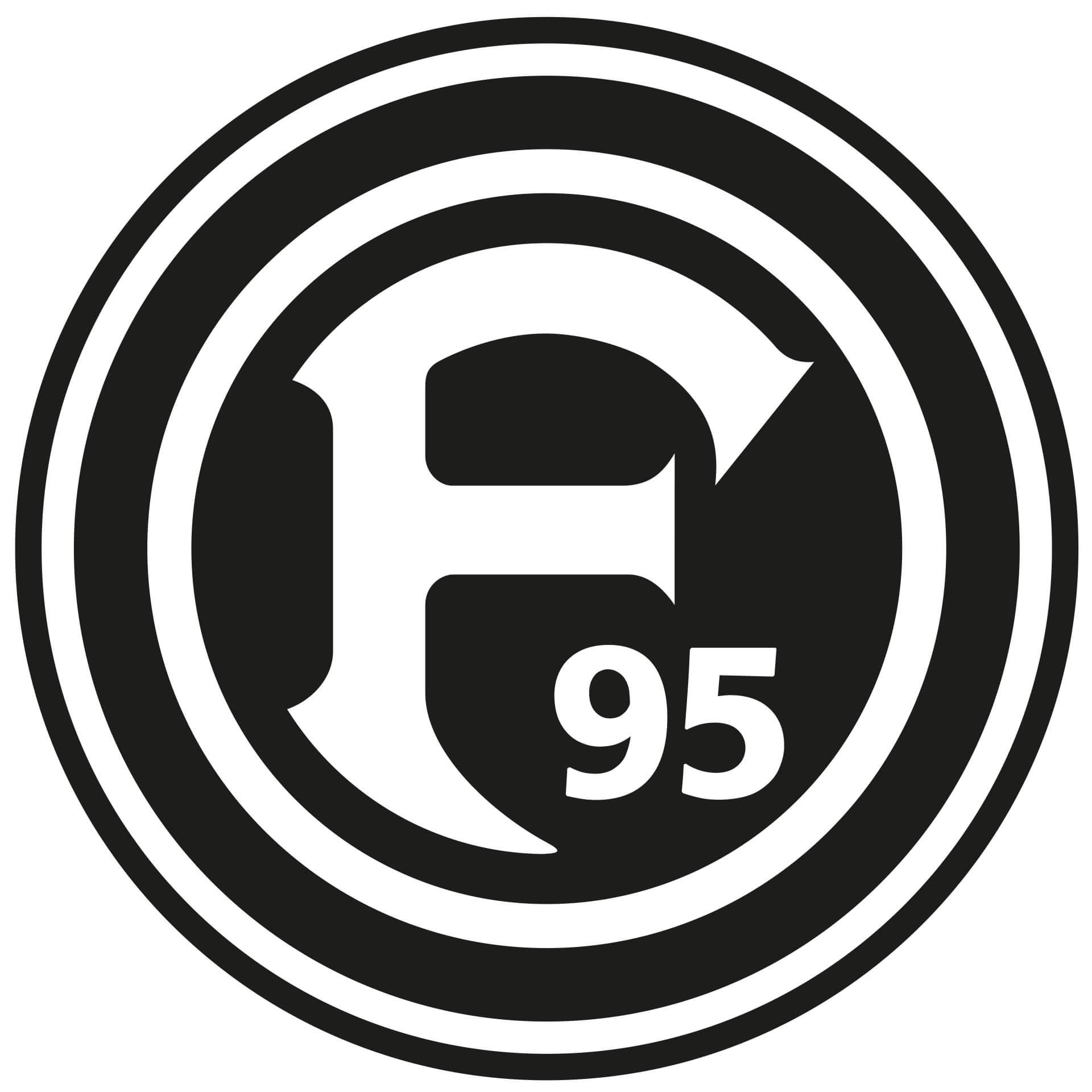 Wandtattoo Fortuna Düsseldorf Logo einfarbig