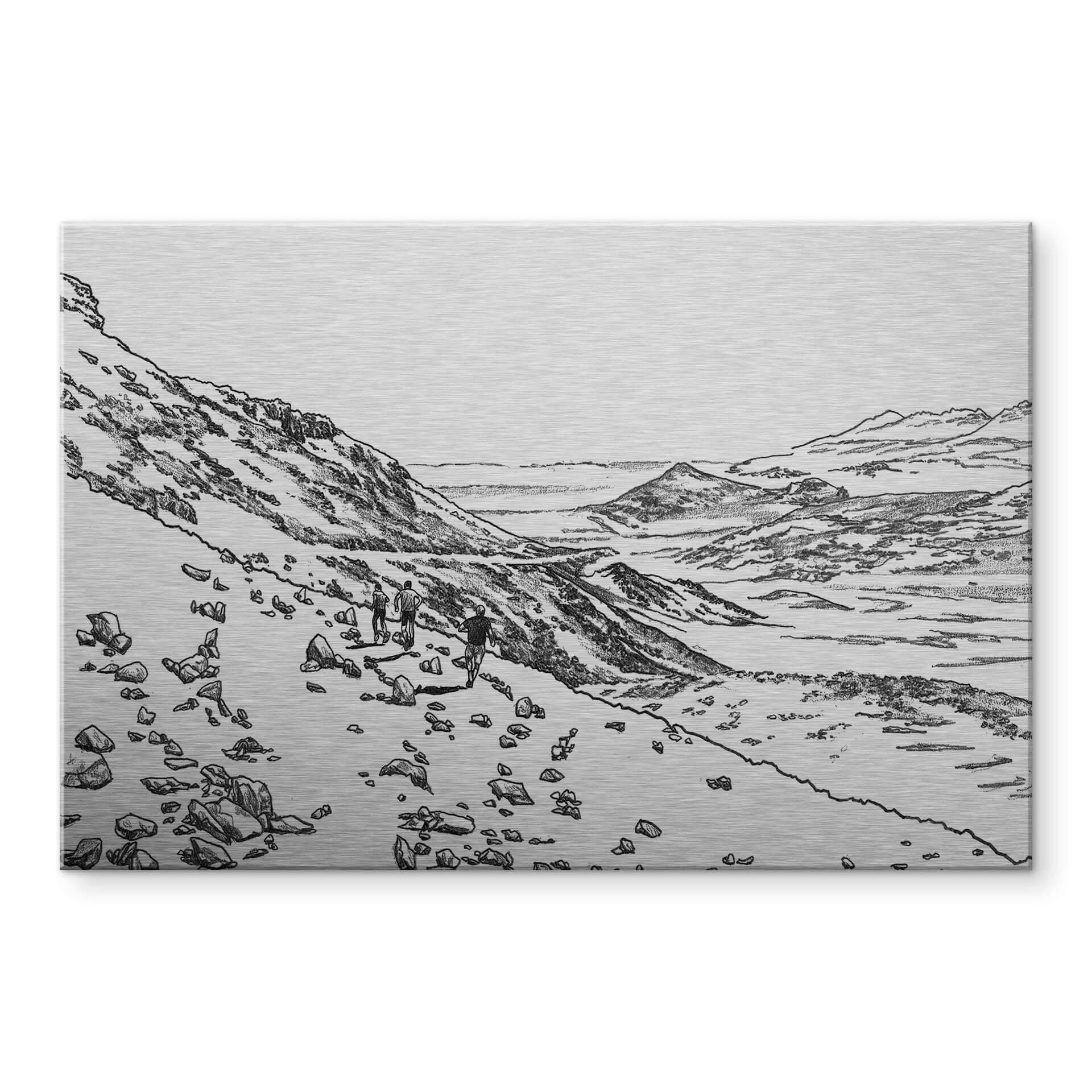 Tableau en alu-Dibond effet argenté Sparshott - Emmenez-moi