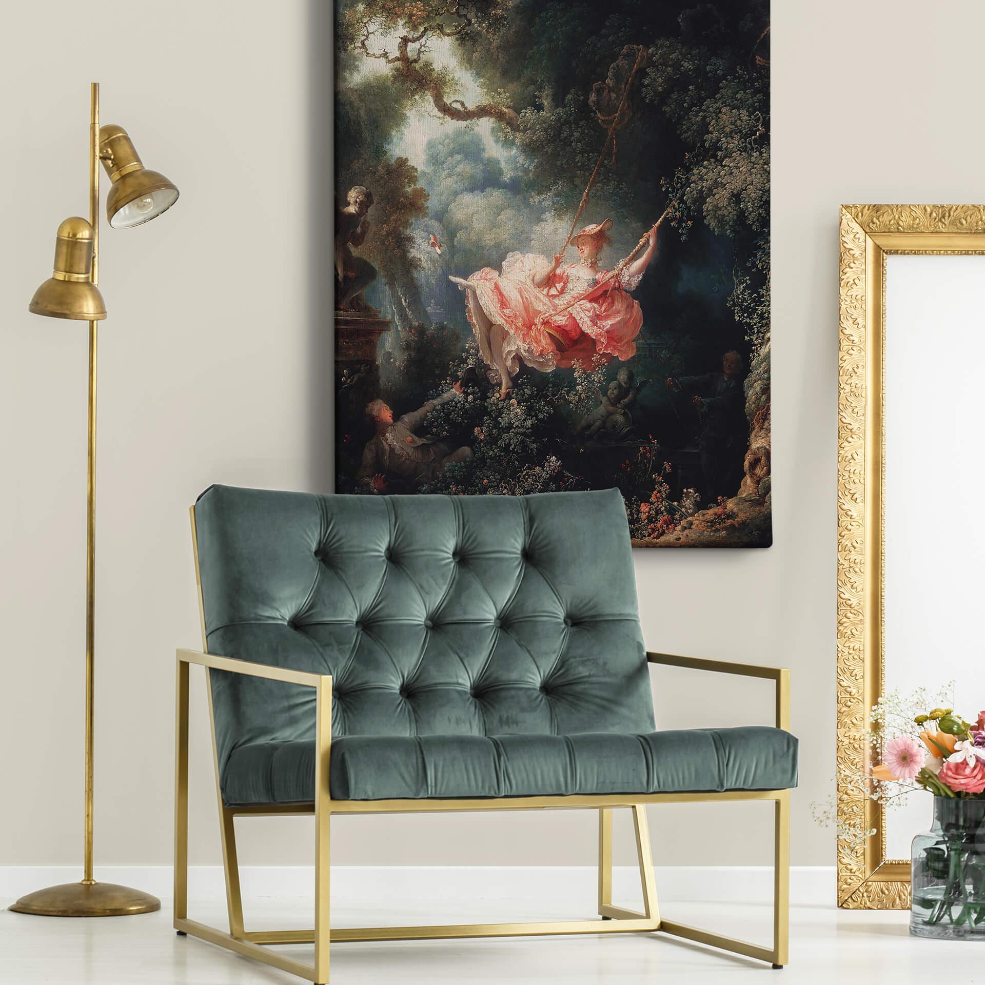 Leinwandbild Fragonard - Die Schaukel