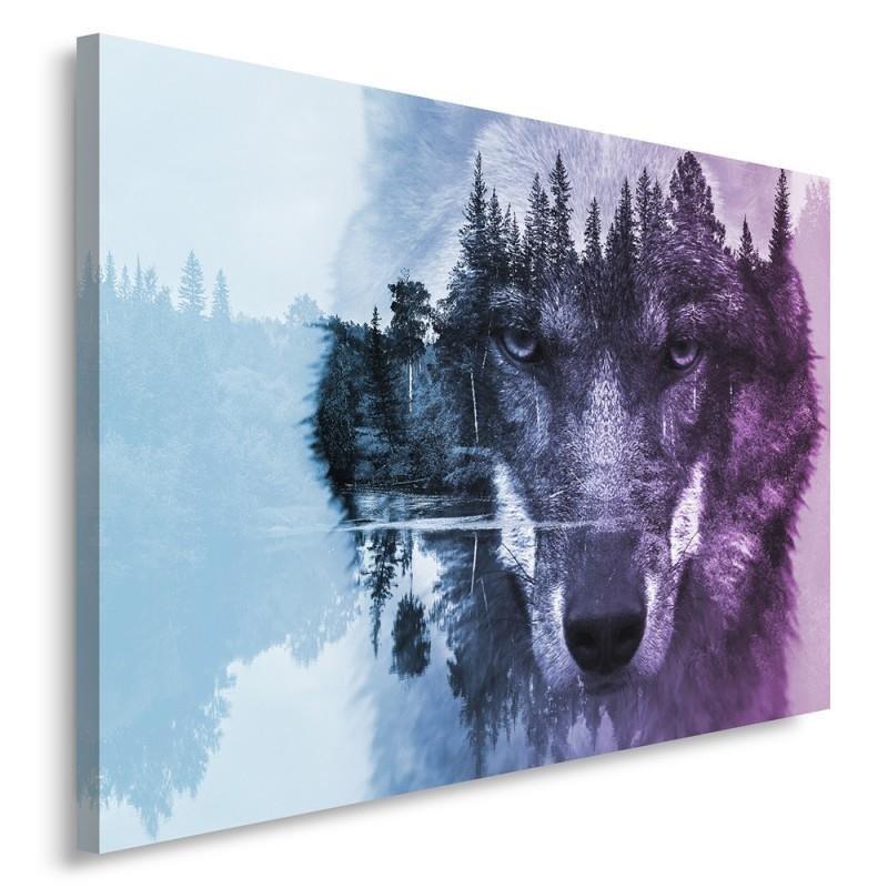 Canvasbillede, Ulveskovens tåge lilla