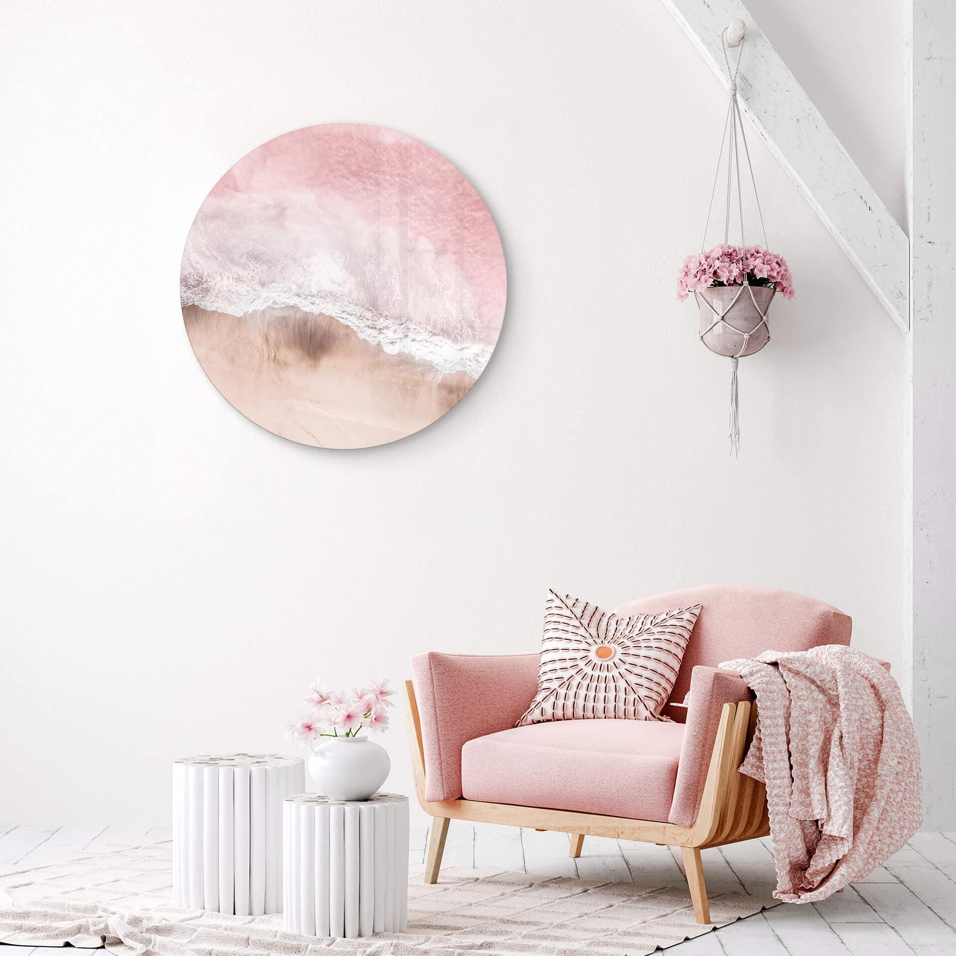 Glasschilderij Sisi & Seb - Pink Ocean
