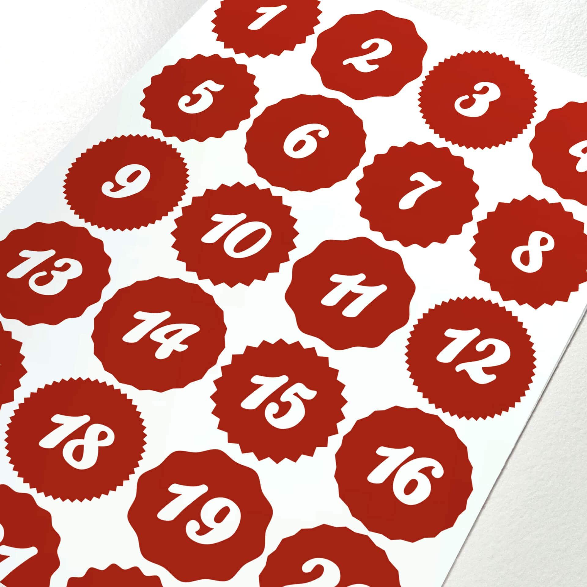 Adventskalender talklistermærker 02