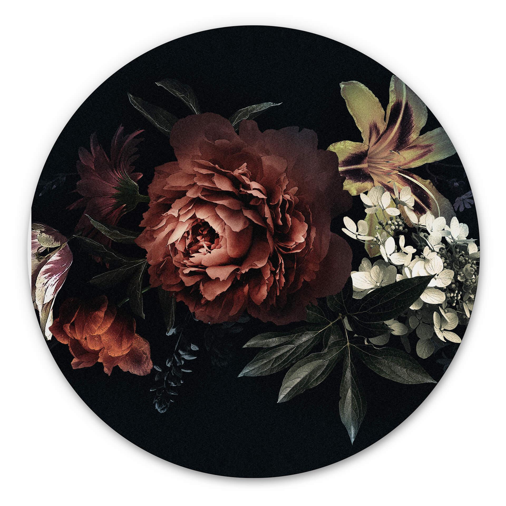 Wandcirkel Bouquet of Flowers