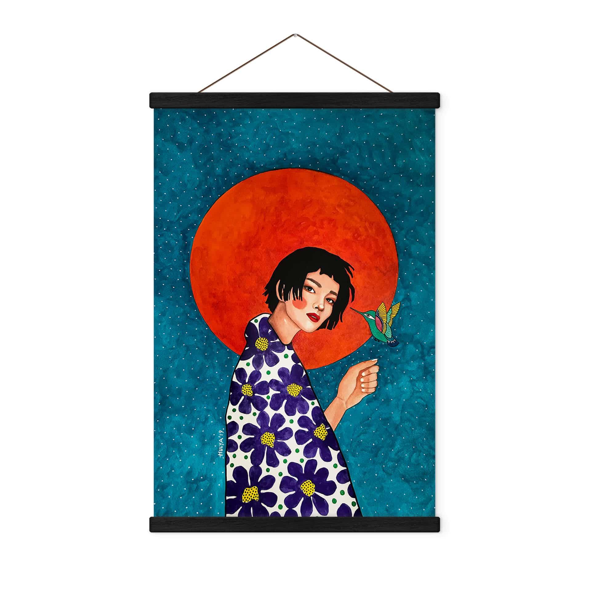 Tekstil plakat Hülya - Efterlad