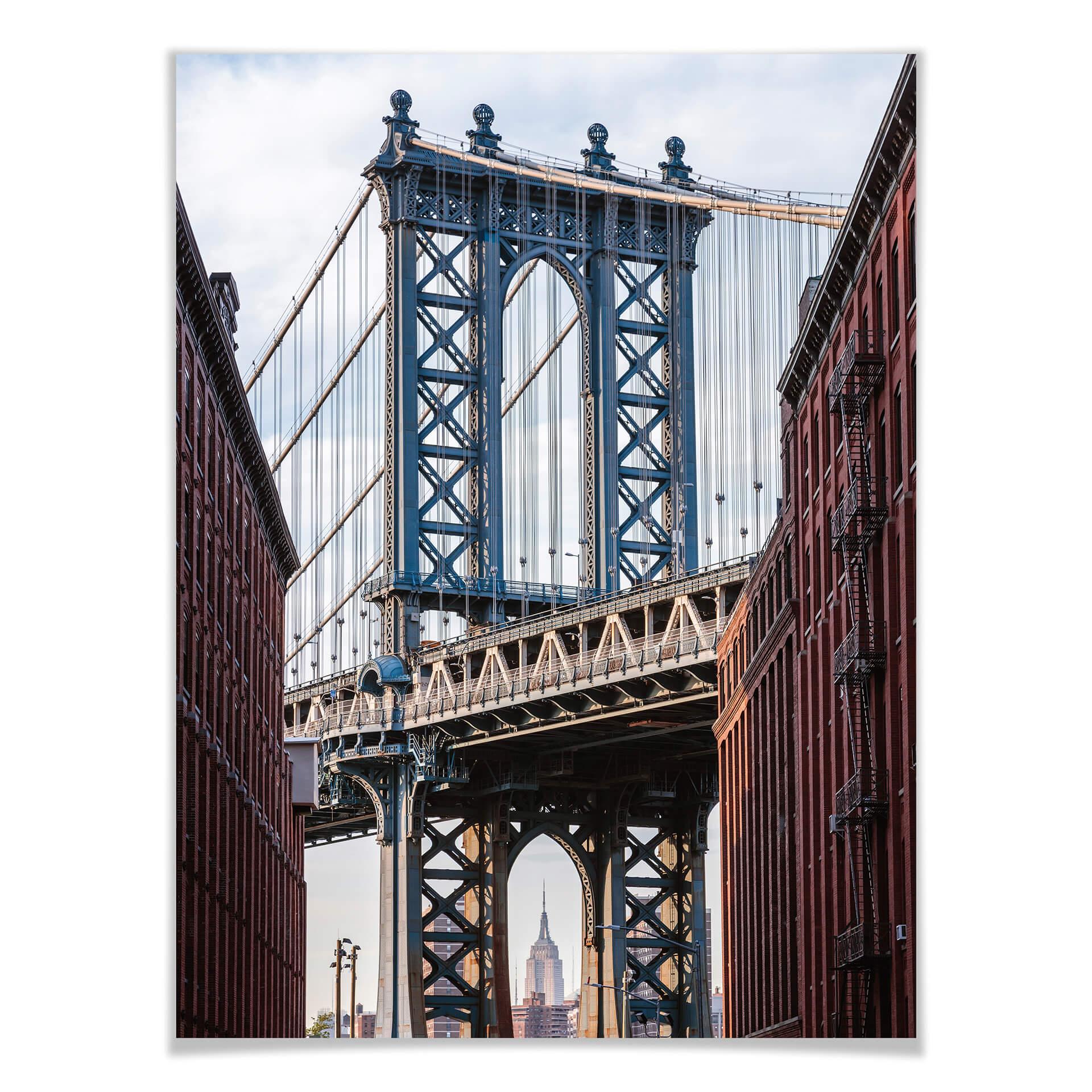 Póster Colombo - Puente de Brooklyn