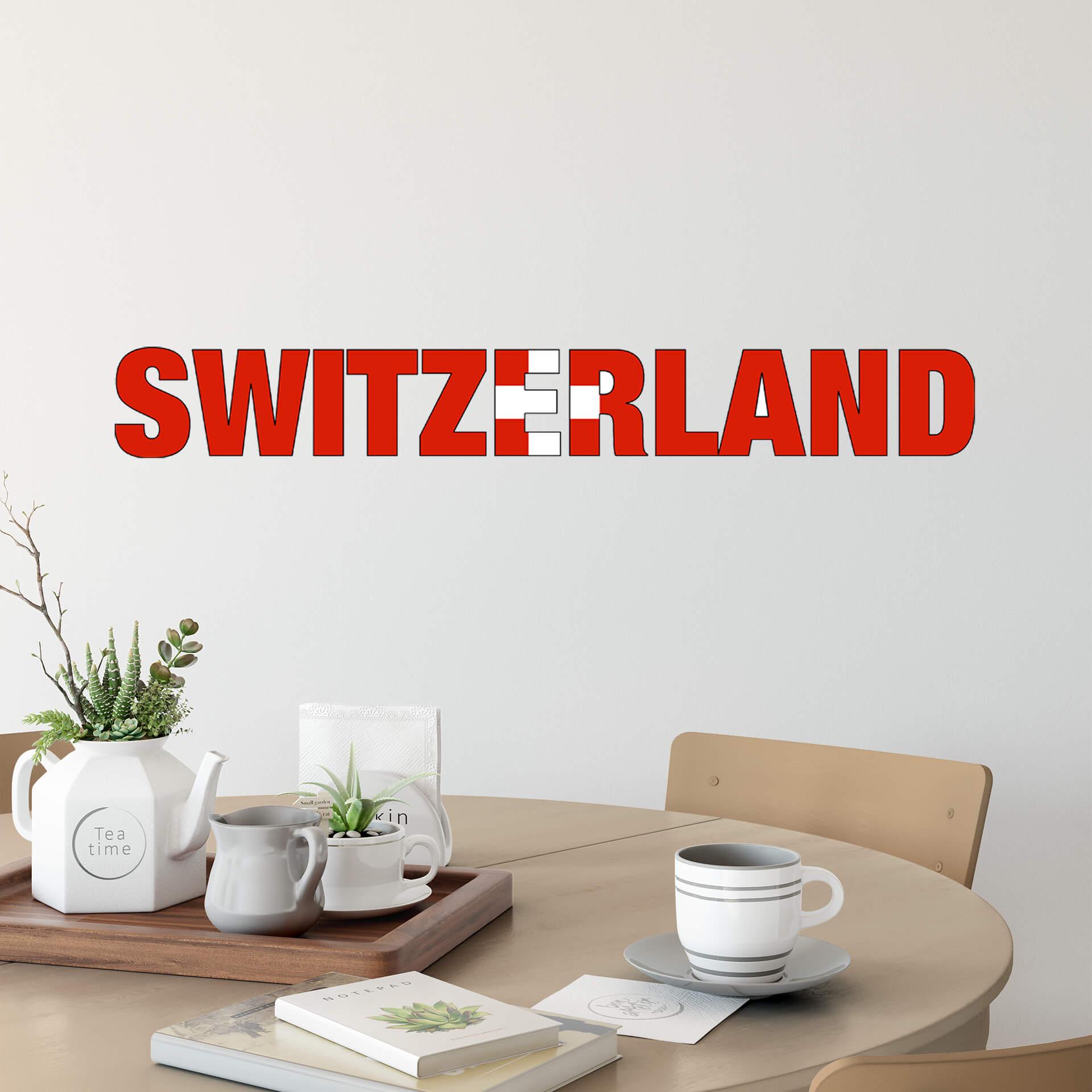 Muursticker Switzerland