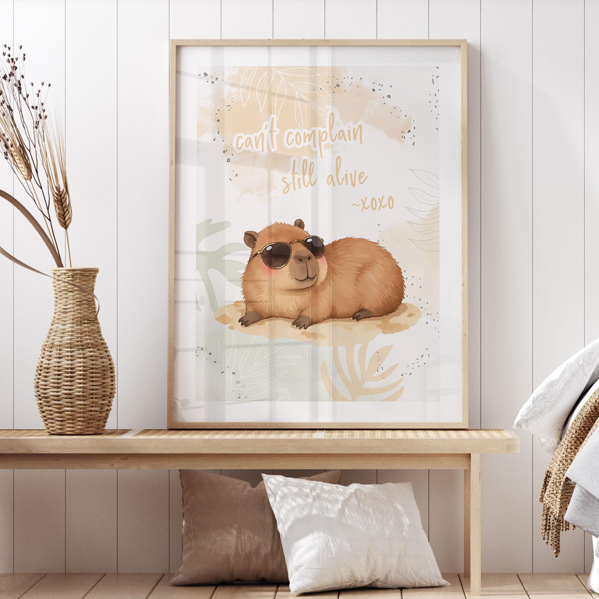 Plakat Cool Capybara - hasło wciąż żywe