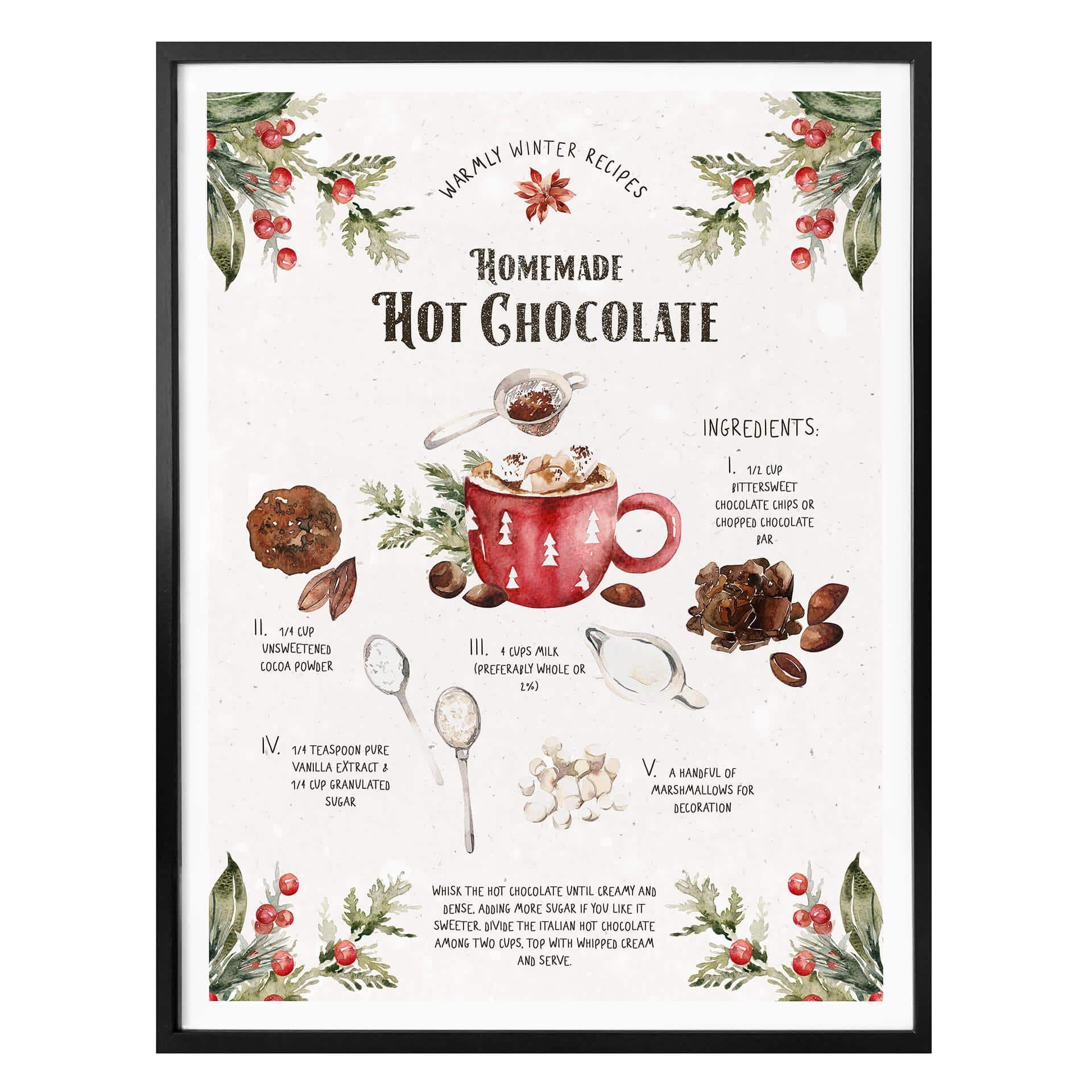 Plakat - Homemade hot Chocolate