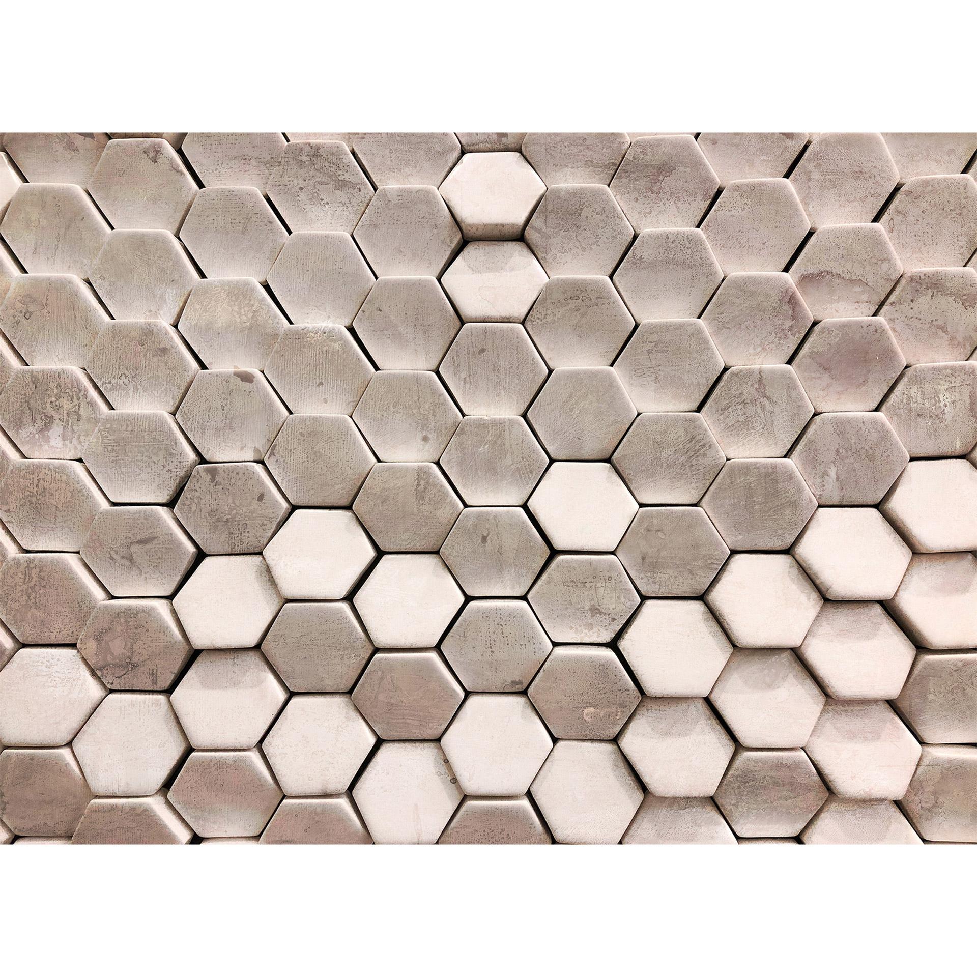 Livingwalls Fotobehang Designwalls Hexagon Surface